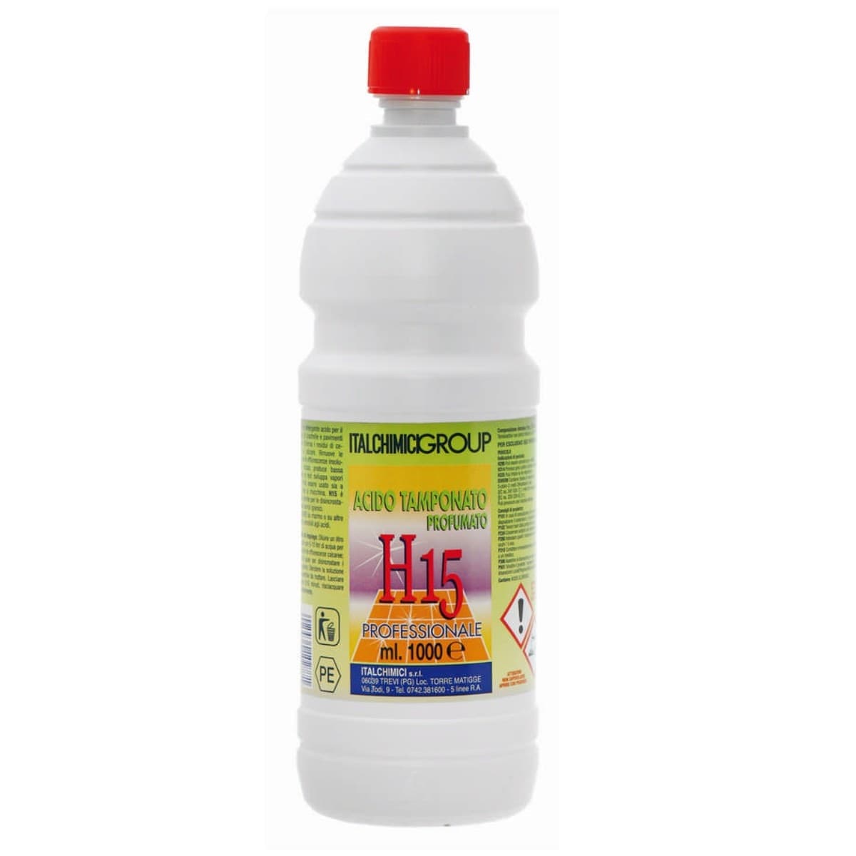 Italchimici H 15 acido tamponato profumato disincrostante 1 e 5 litri - 4