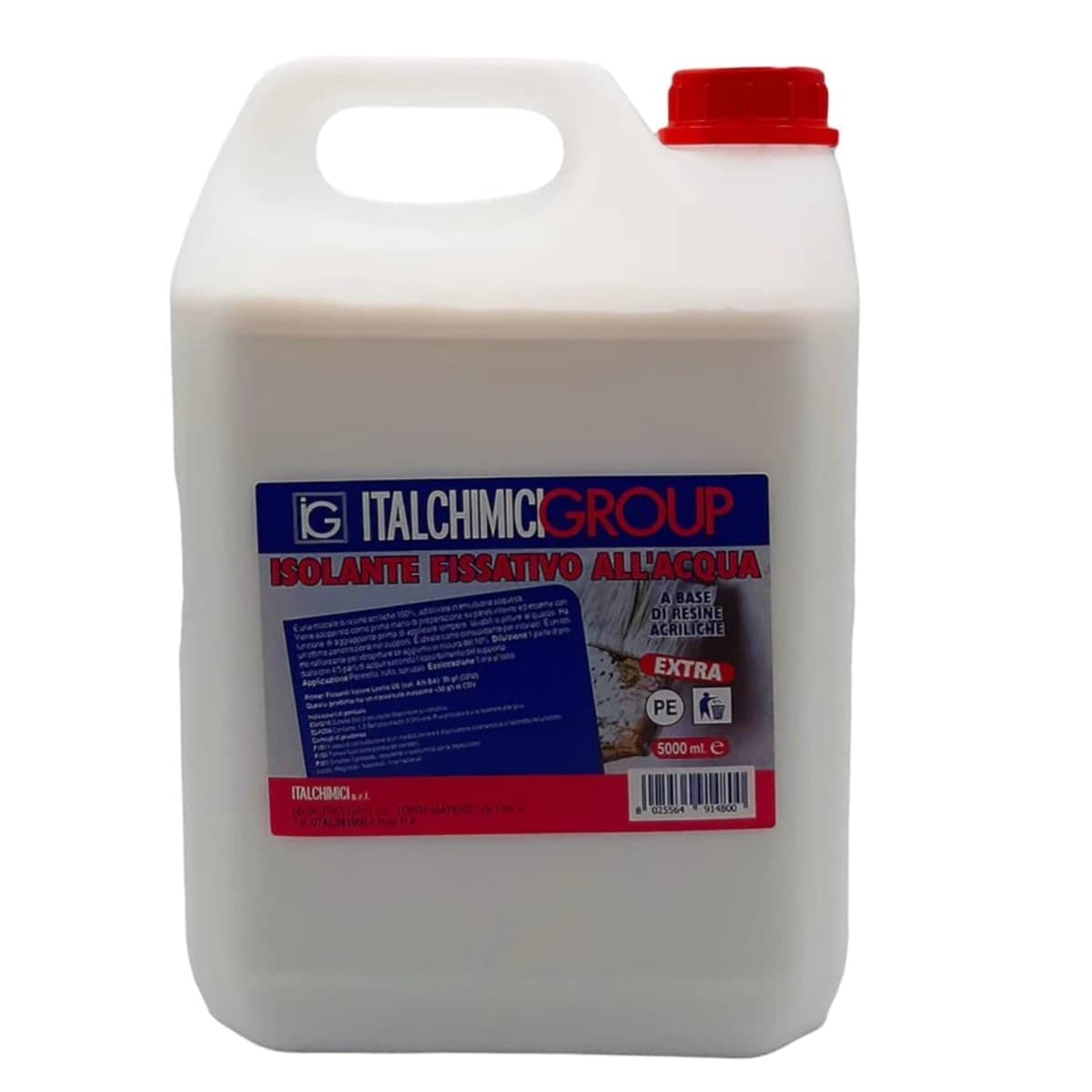 Italchimici Extra isolante fissativo all’acqua acrilico lt.5
