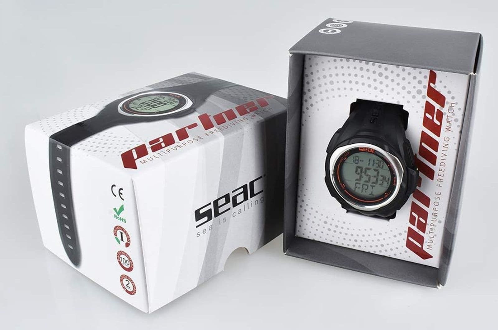 Orologio Subacqueo SEAC Partner Computer da Polso per Immersioni e Freediving con Cronometro e Diario Unisex - 5