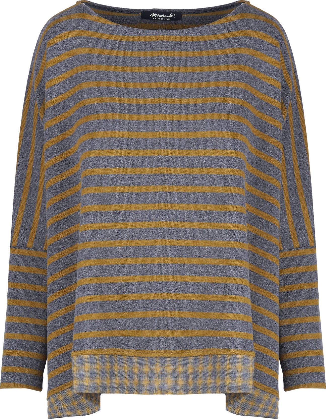 MAMA B Mama B - Maglia - 480014 - Grigio/Senape