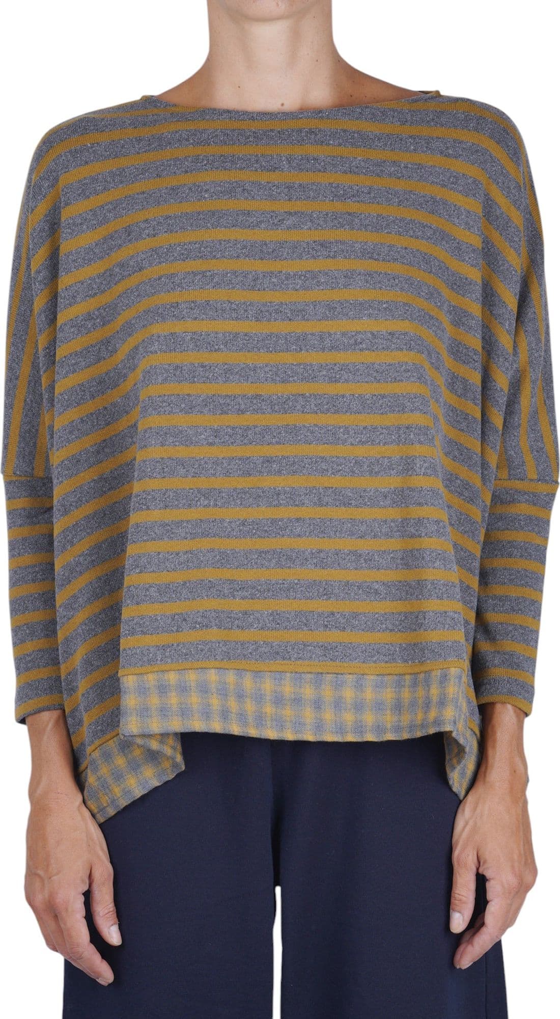 MAMA B Mama B - Maglia - 480014 - Grigio/Senape - 3