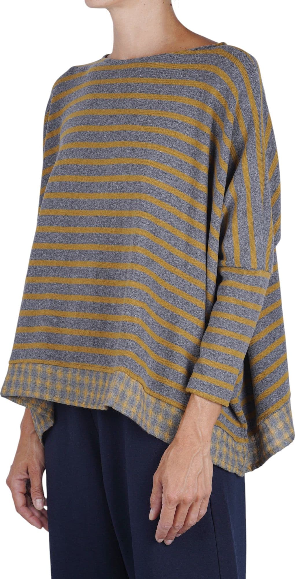 MAMA B Mama B - Maglia - 480014 - Grigio/Senape - 4