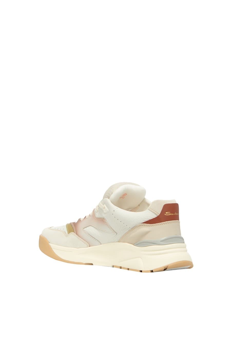 SANTONI Santoni Sneakers Uomo Bianche e Beige – MBHR21966PMICEA-GE10 - 2