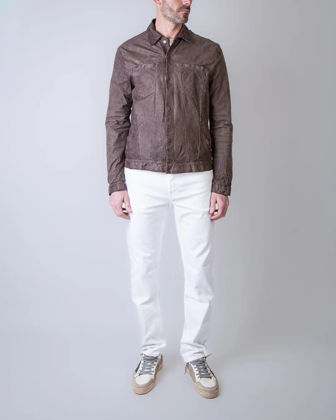 GIORGIO BRATO Giorgio Brato Giacca in Pelle Uomo – GU24S20098VBRUSH-AVO - 2