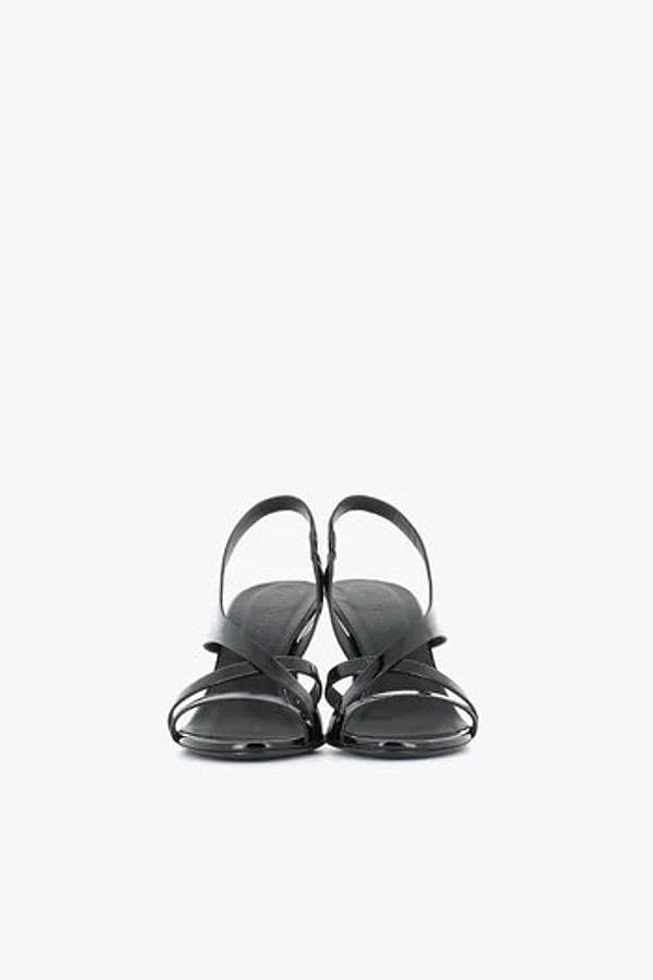 DEL CARLO Del Carlo Sandali Donna in Pelle Verniciata Naplack Nera con Tacco 8.5 cm - 2