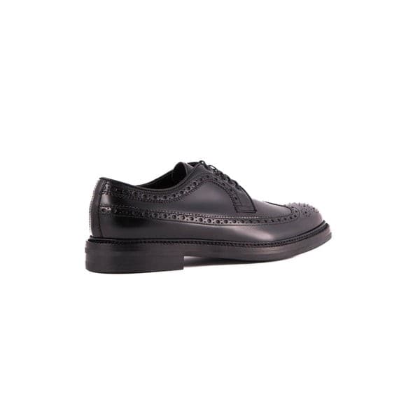 LO.WHITE  Scarpe Classiche Uomo Nere in Pelle – 29005-NER