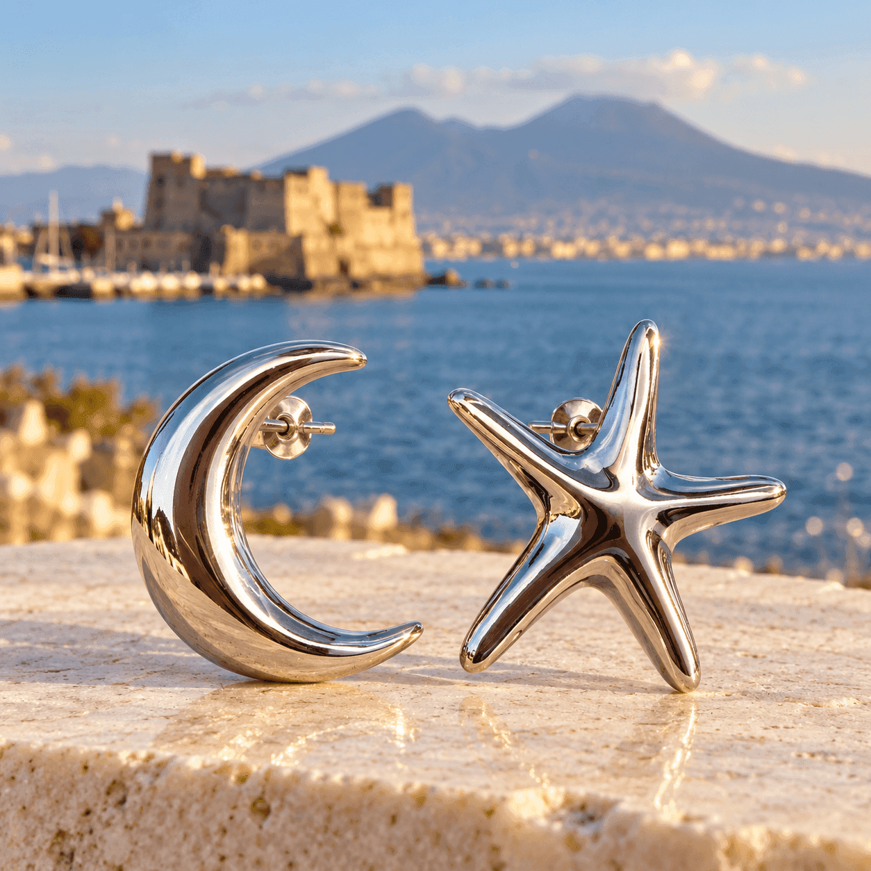 Alba Bijoux – Orecchini Luna e Stella - 11