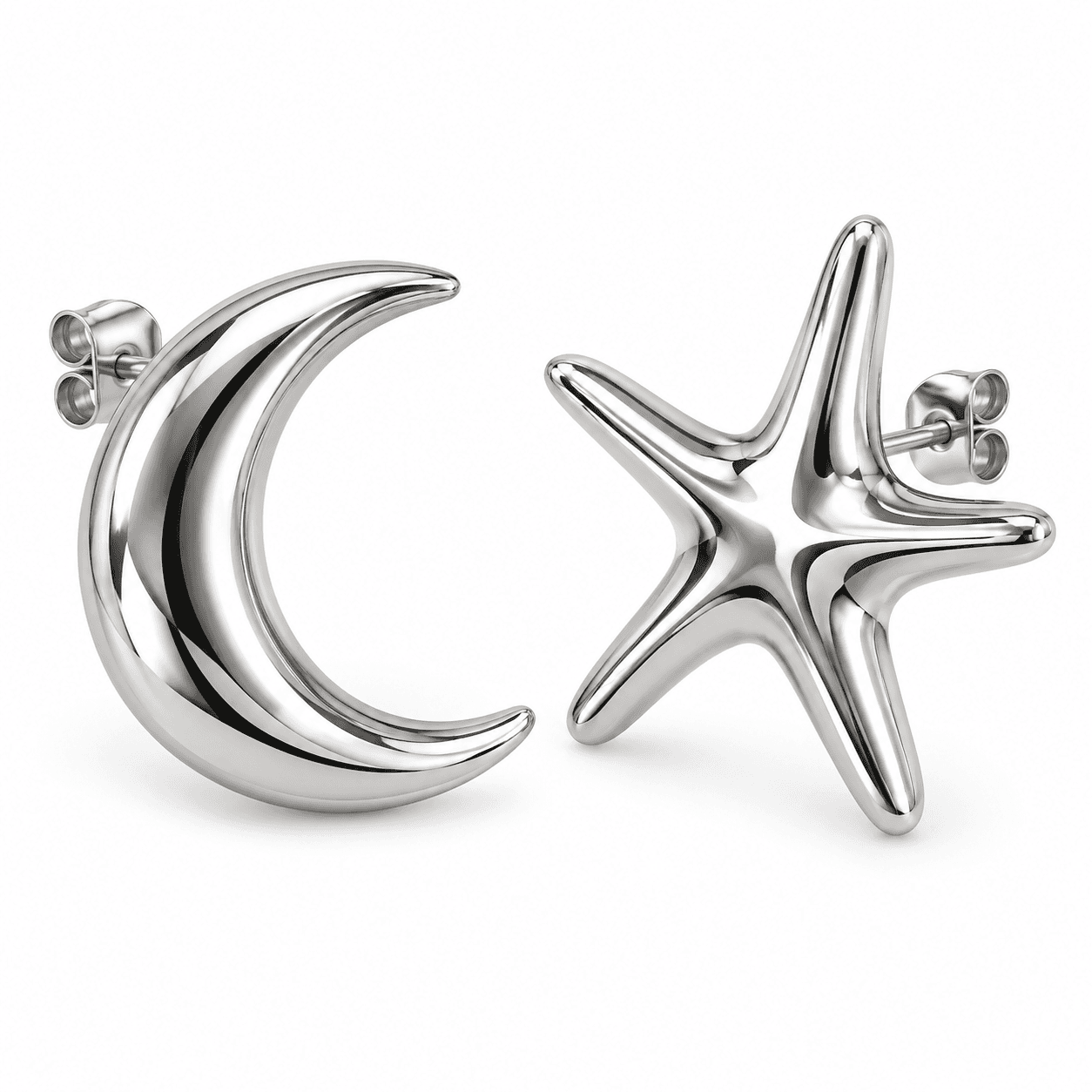 Alba Bijoux – Orecchini Luna e Stella - 8