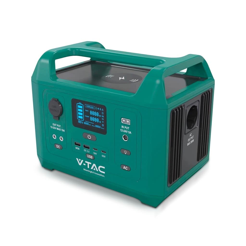 V-TAC VT-303N ACCUMULATORE PORTATILE LIFEPO4 288WH 300W RICARICABILE COMPATIBILE SISTEMA FOTOVOLTAICO PORTATILE - SKU 11625 - 2