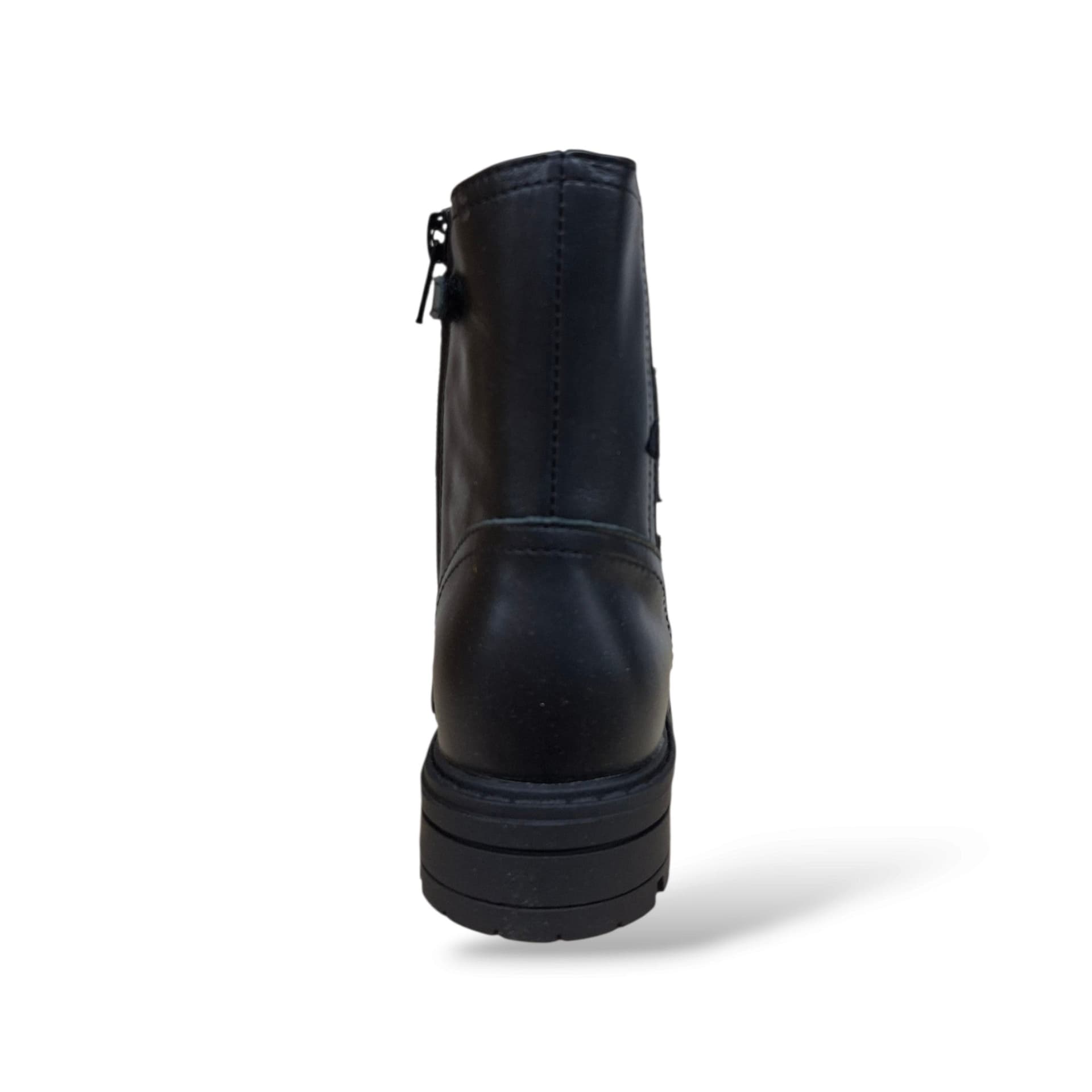 Balducci Rive RIVE1035 Stivaletto Biker Bambina e Ragazza Nero | Pelle Stelle Glitter Elastico Laterale Rock Grintoso | Taglie 27-36 | Scarpetteria Gica - 3