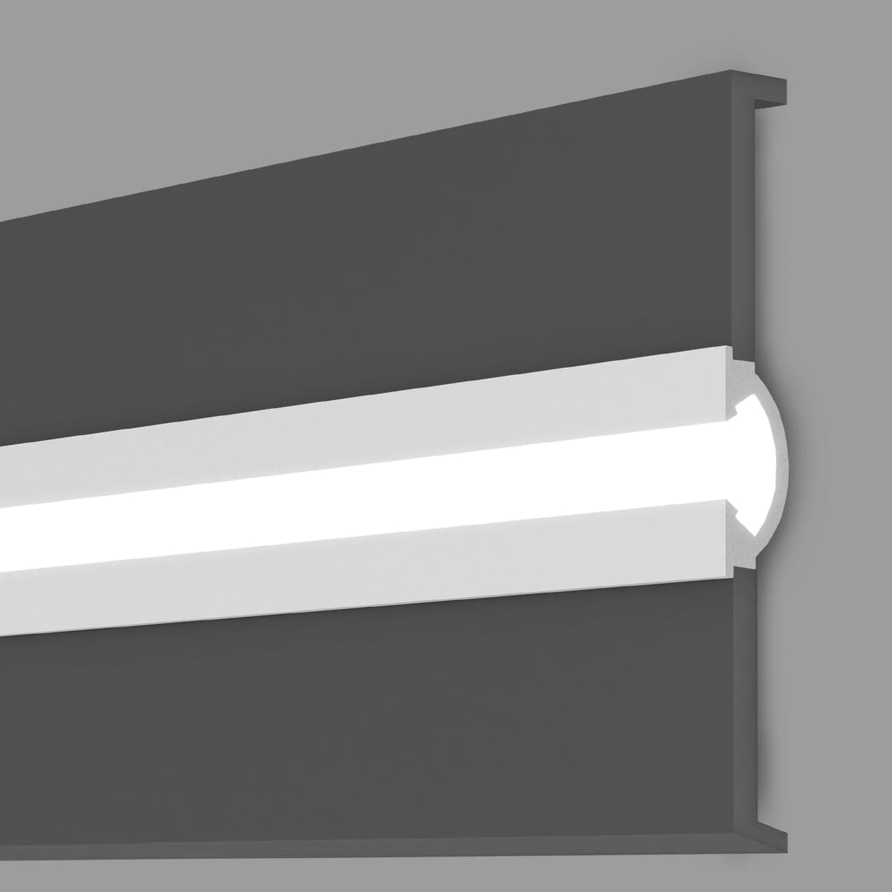 Profilo LED a Gola da Incasso per Cartongesso in Polimero 36x90x2700 mm – JX188 – Venduto al Metro Lineare - 10