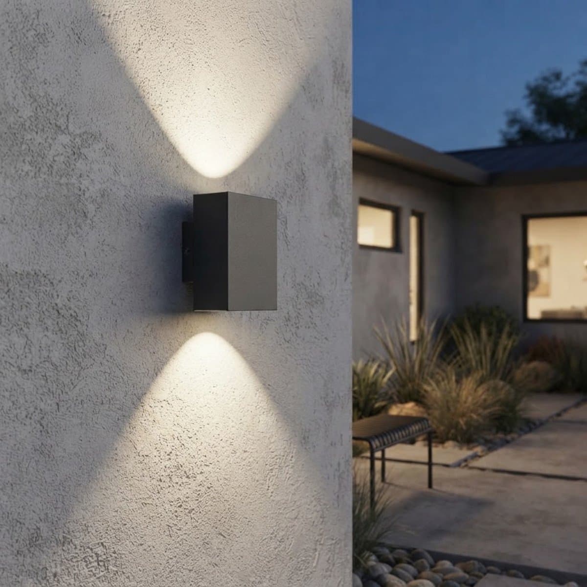 Applique moderno Sovil illuminazione OSCAR 97806 LED CCT IP65 alluminio biemissione - 2
