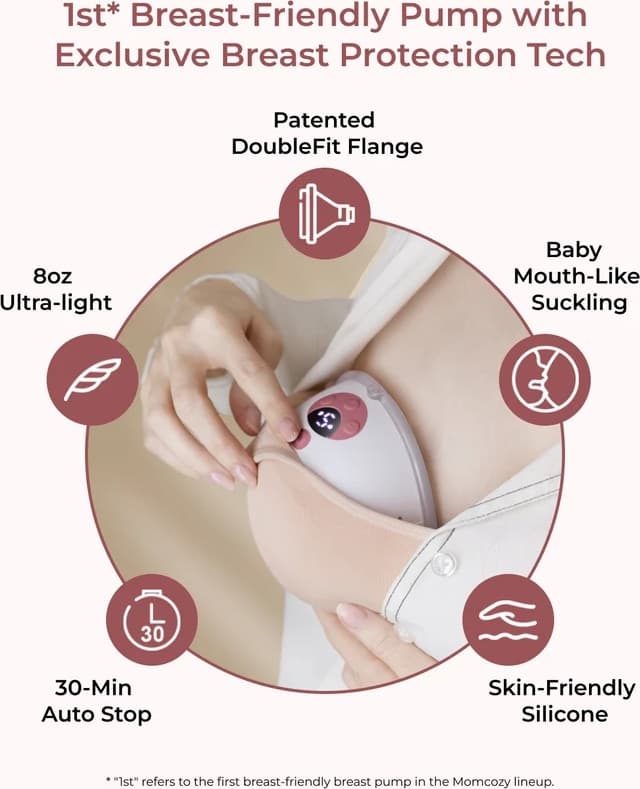 Tiralatte indossabile smart Momcozy M5 con controllo app - 2
