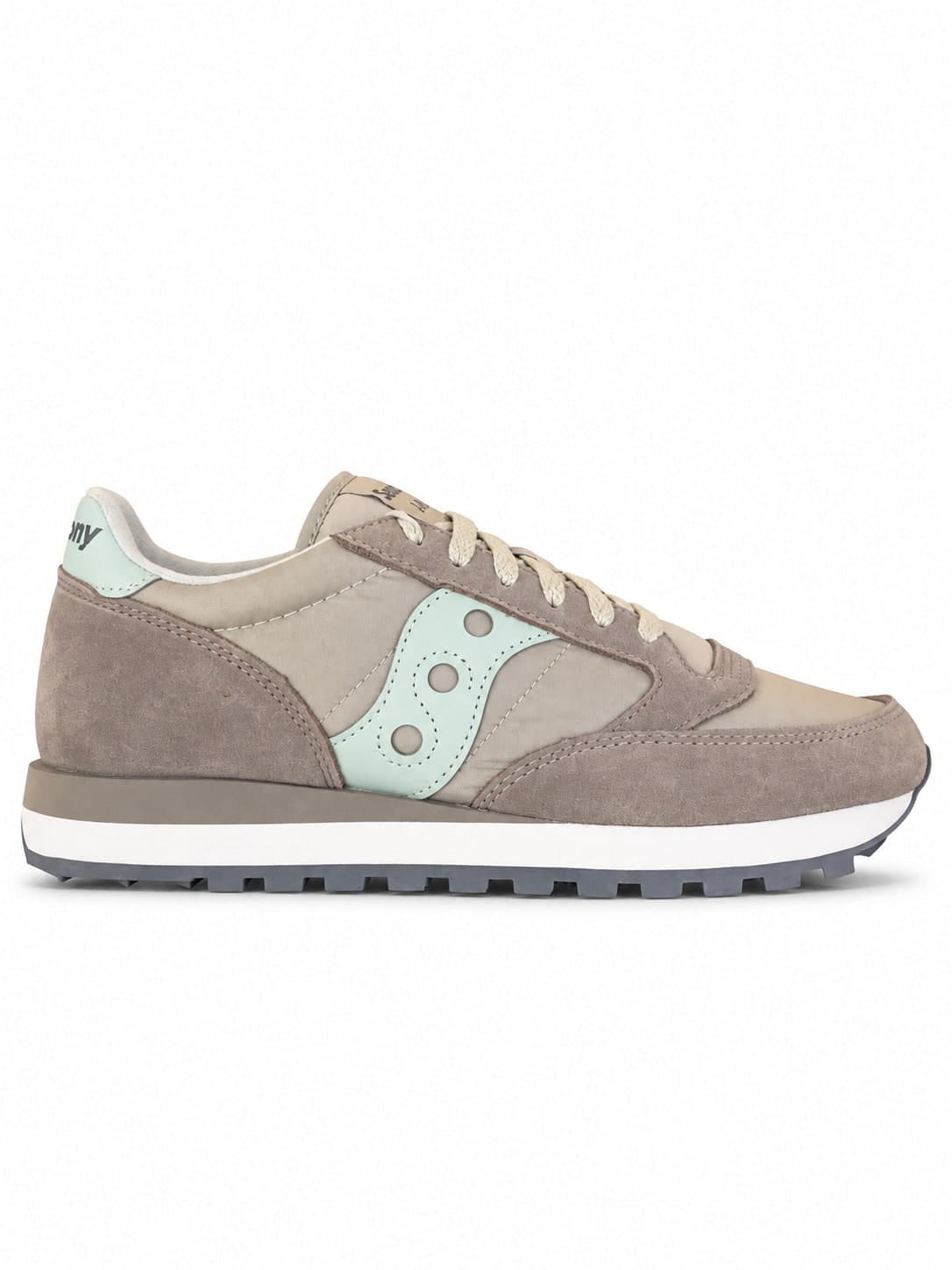 Saucony jazz original donna tortora e verde menta - 3