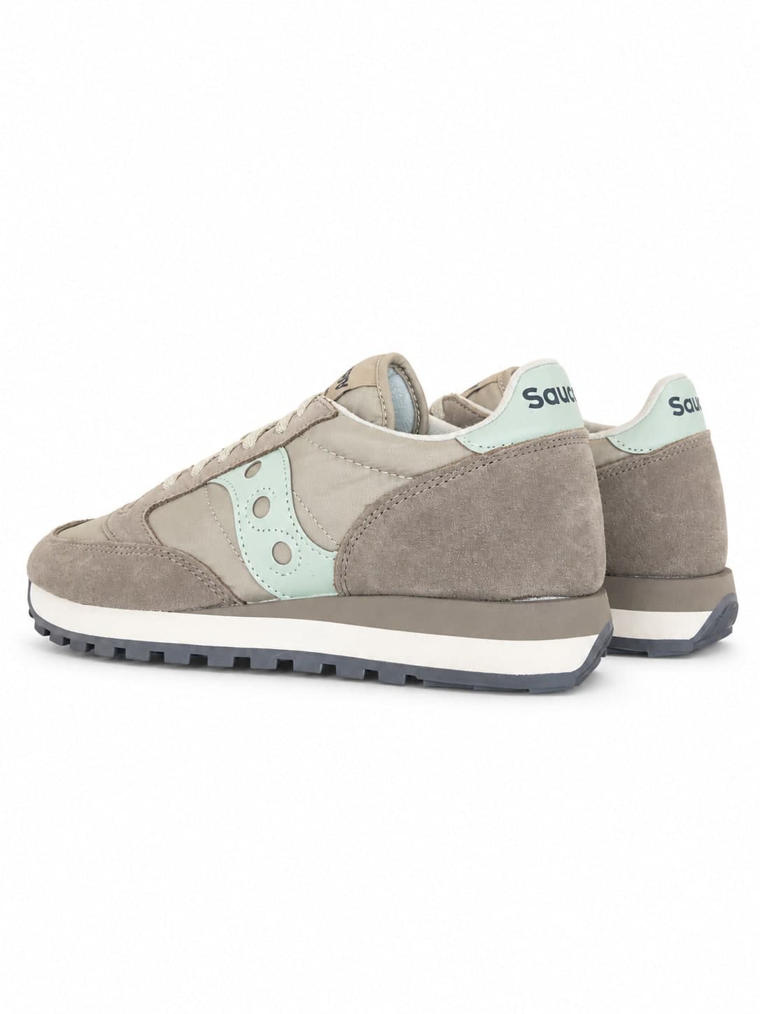Saucony jazz original donna tortora e verde menta - 5