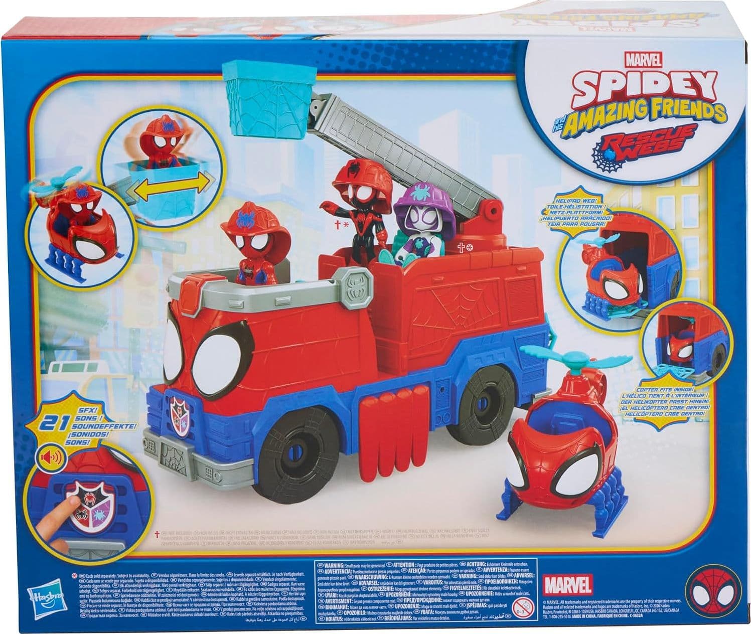 Hasbro - Camion dei Pompieri di Spidey - 6