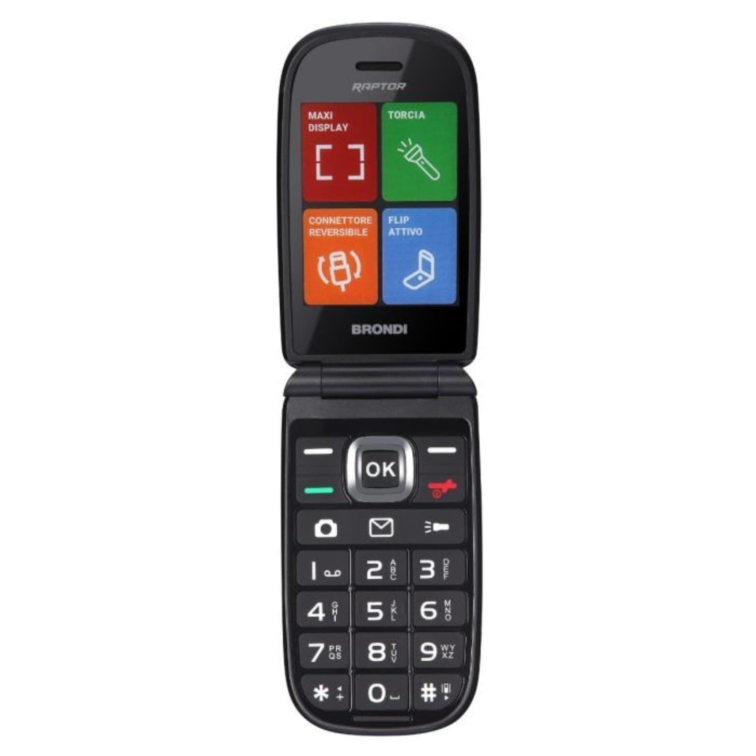 CELLULARE BRONDI RAPTOR BLACK METAL - 2