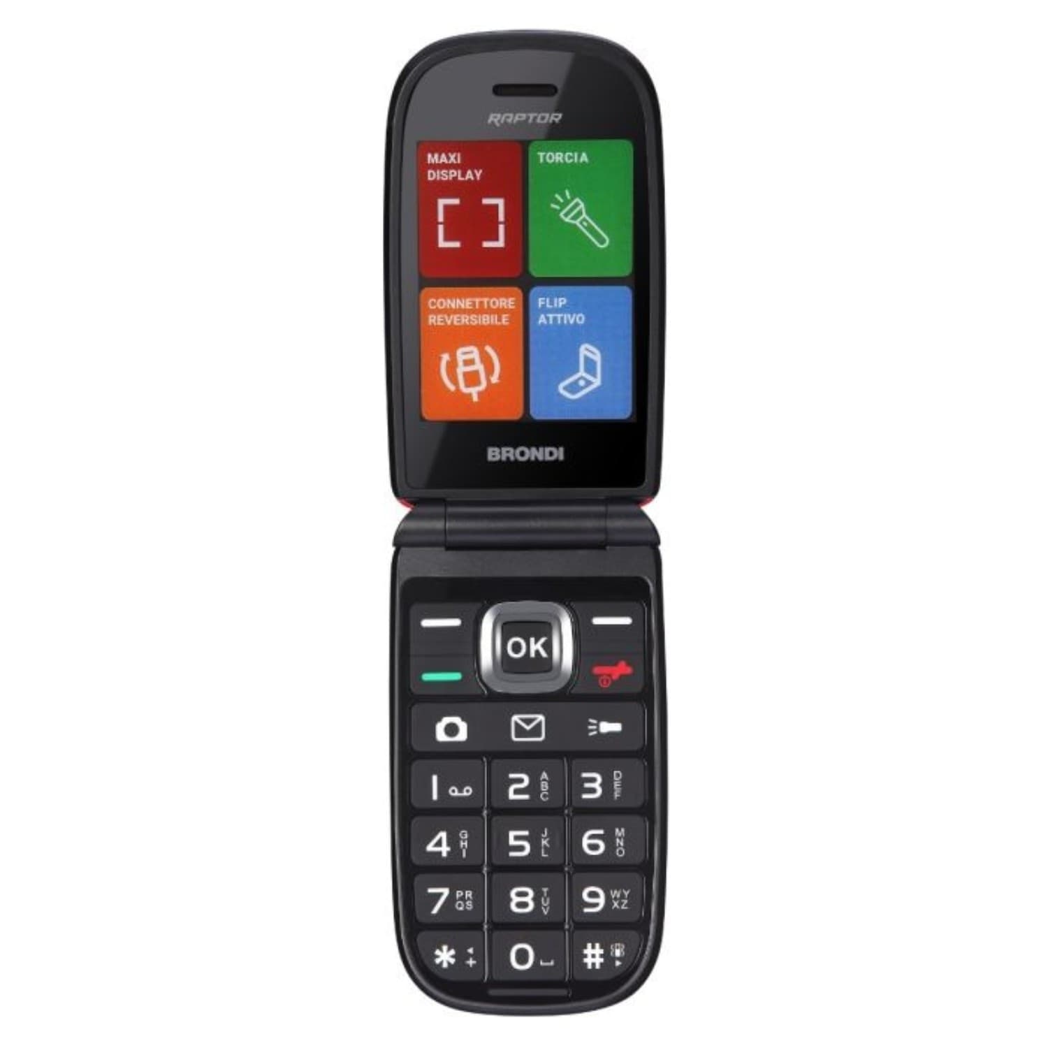 CELLULARE BRONDI RAPTOR ORANGE - 4