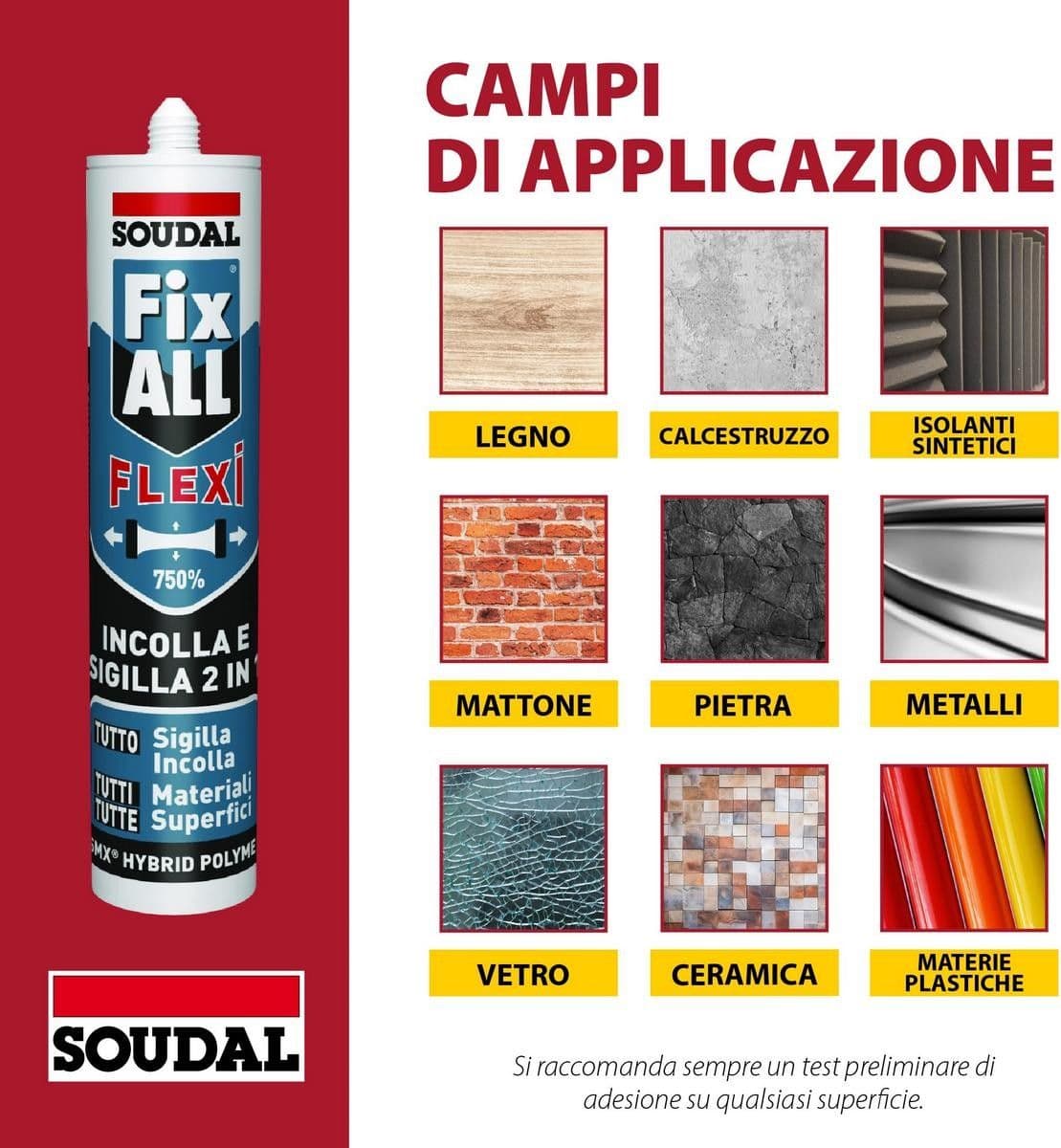 Soudal Fix ALL Flexi colla sigillante 290 ml - 4
