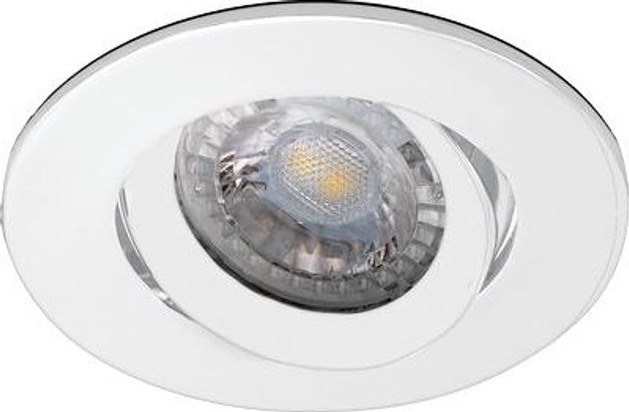 FARETTO INCASSO TONDO KLAK CENTURY - ALLUMINIO BIANCO MM 90 ORIENTABILE- 5 pezzi - 2