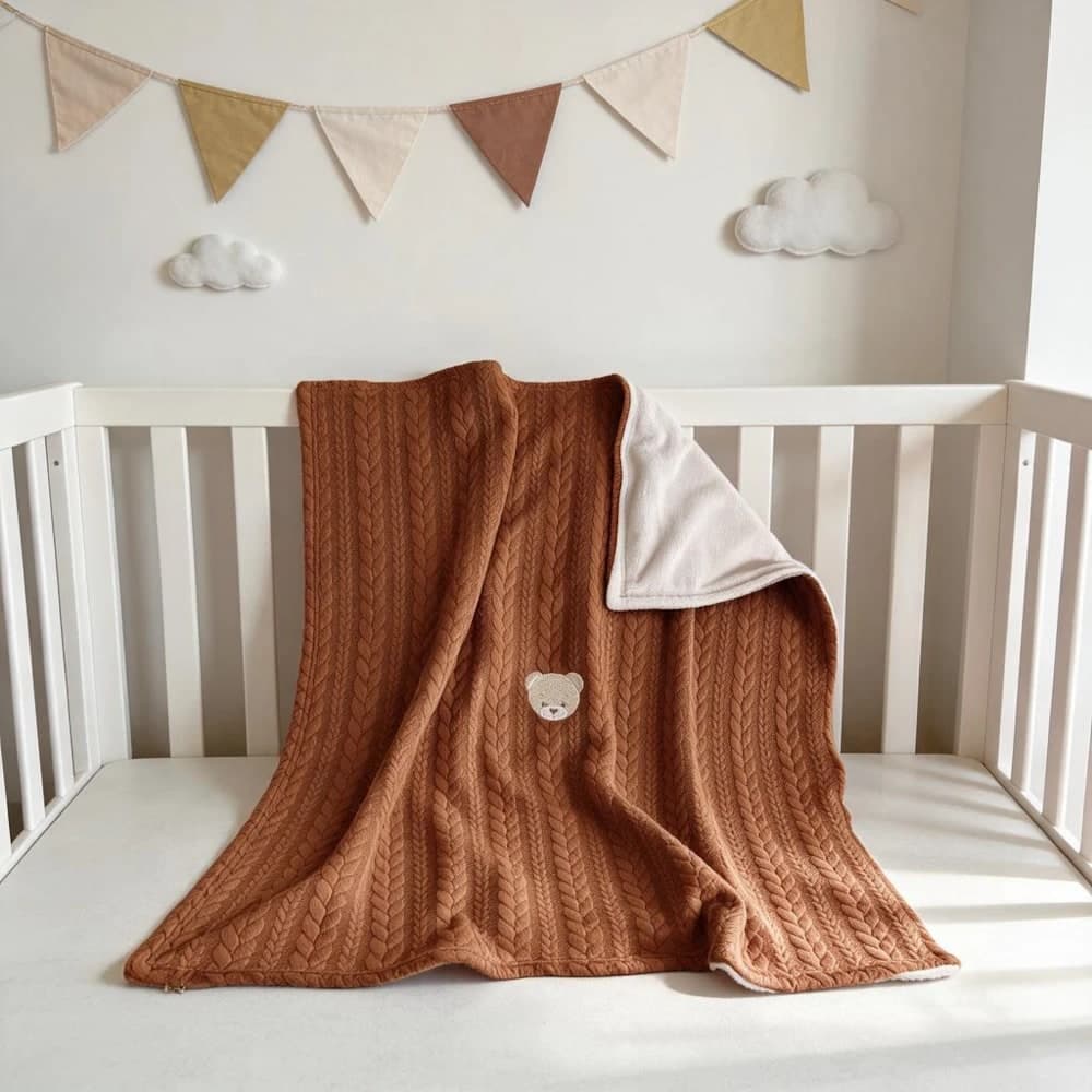 Coperta Treccia Coccolissimi Sherpa Teddy - 2