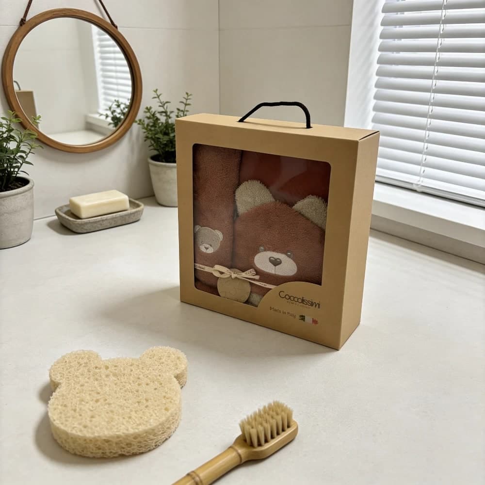 Kit Regalo Coccolissimi Teddy – Terracotta