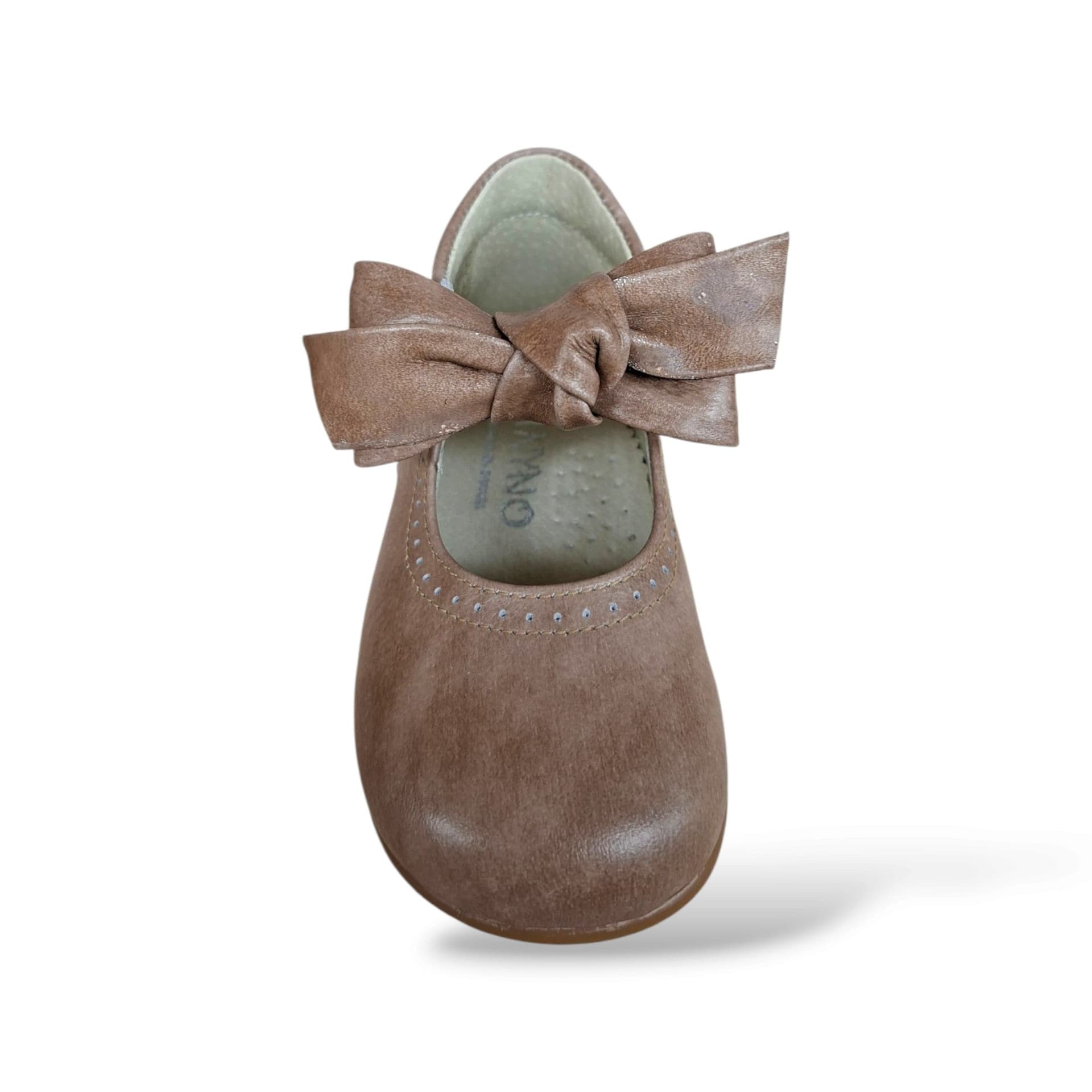 Panyno B1528 Ballerina Bambolina Primi Passi Bambina Beige | Pelle Morbida Fiocco Estraibile Fibbia Elegante Delicata Versatile | Taglie 19-23 | Scarpetteria Gica - 4