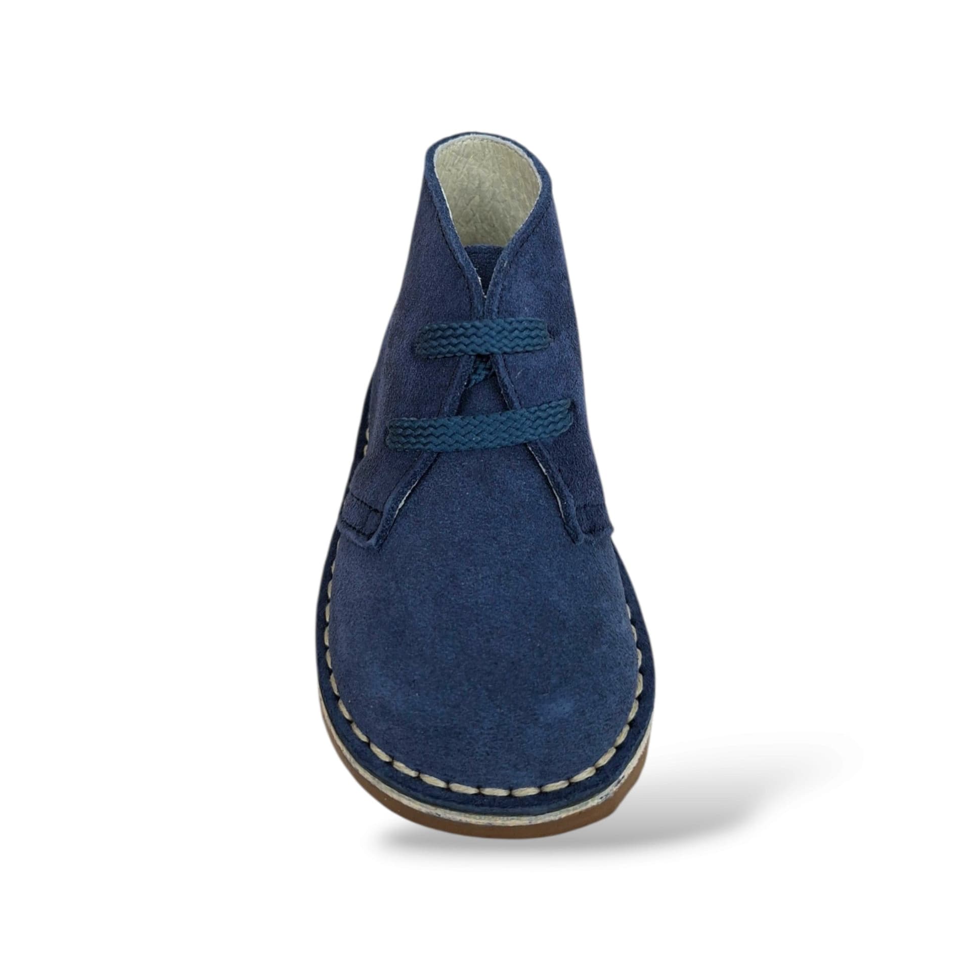 Panyno B2920 Polacchino Bambini Blue Suede | Scarpe Unisex Bambino Bambina Stile Clarks Lacci Morbido Vivace Originale Scuola Passeggio Cerimonia | Taglie 19-27 | Scarpetteria Gica Trani - 4