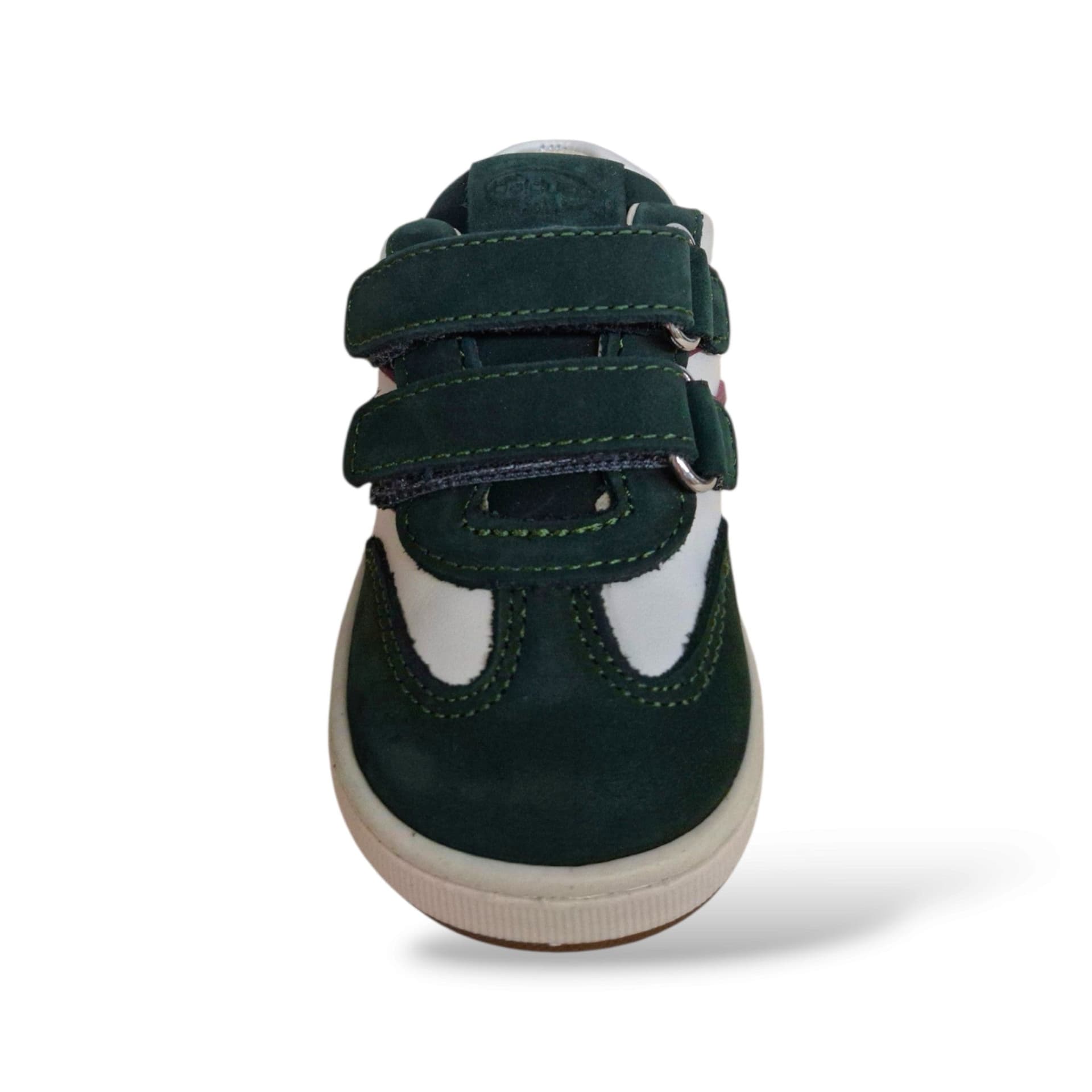 Balducci Cita 7462 Primi Passi Bambini Verdone Bianco Bordeaux | Pelle e Suede Morbido Velcro Linea Soft Made in Italy Tricolore Autunnale Vivace Artigianale | Taglie 19-24 | Scarpetteria Gica - 4