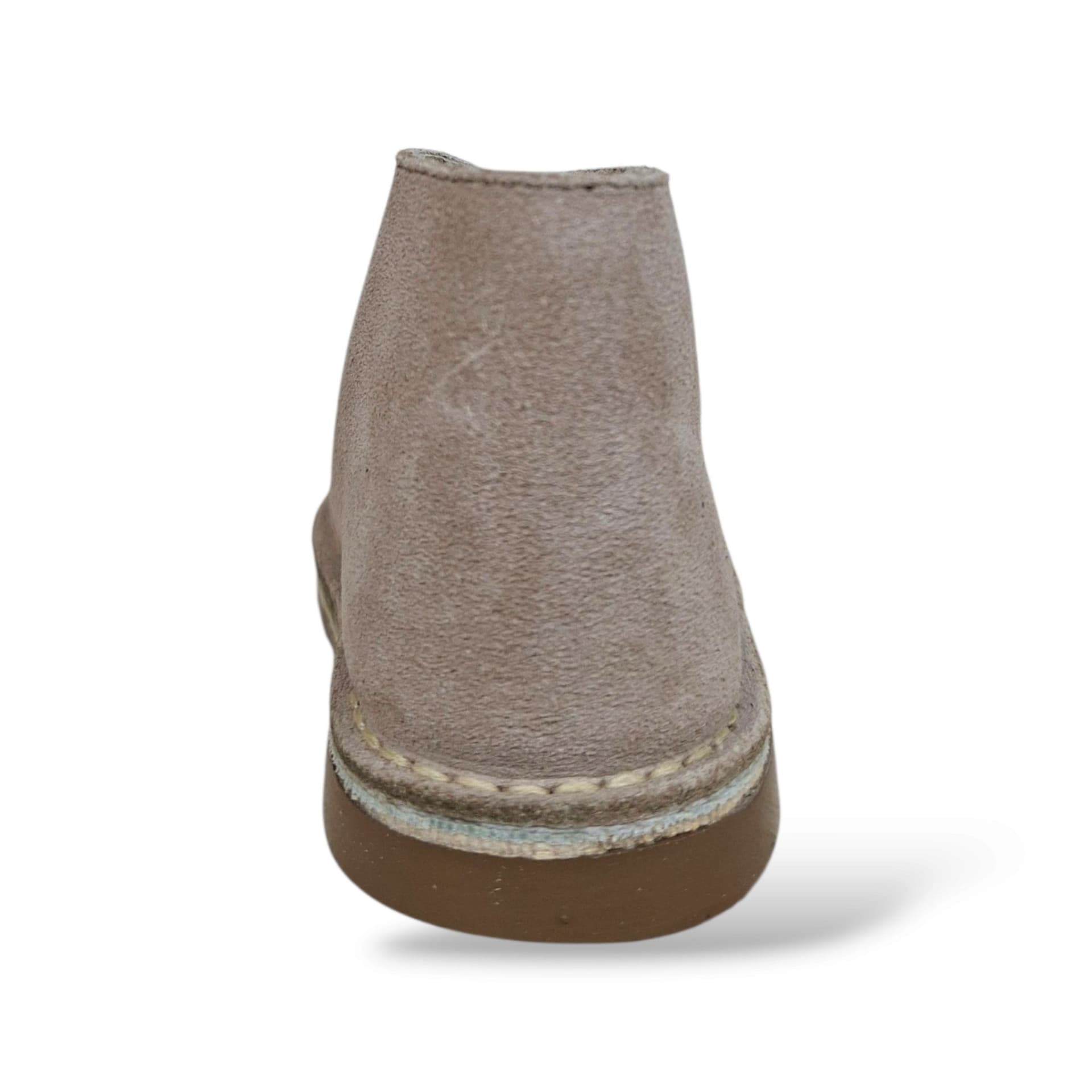 Panyno B2920 Polacchino Bambini Beige | Suede Crosta Morbido Lacci Stile Clarks Unisex Naturale Luminoso Versatile Scuola | Taglie 19-27 | Scarpetteria Gica - 3