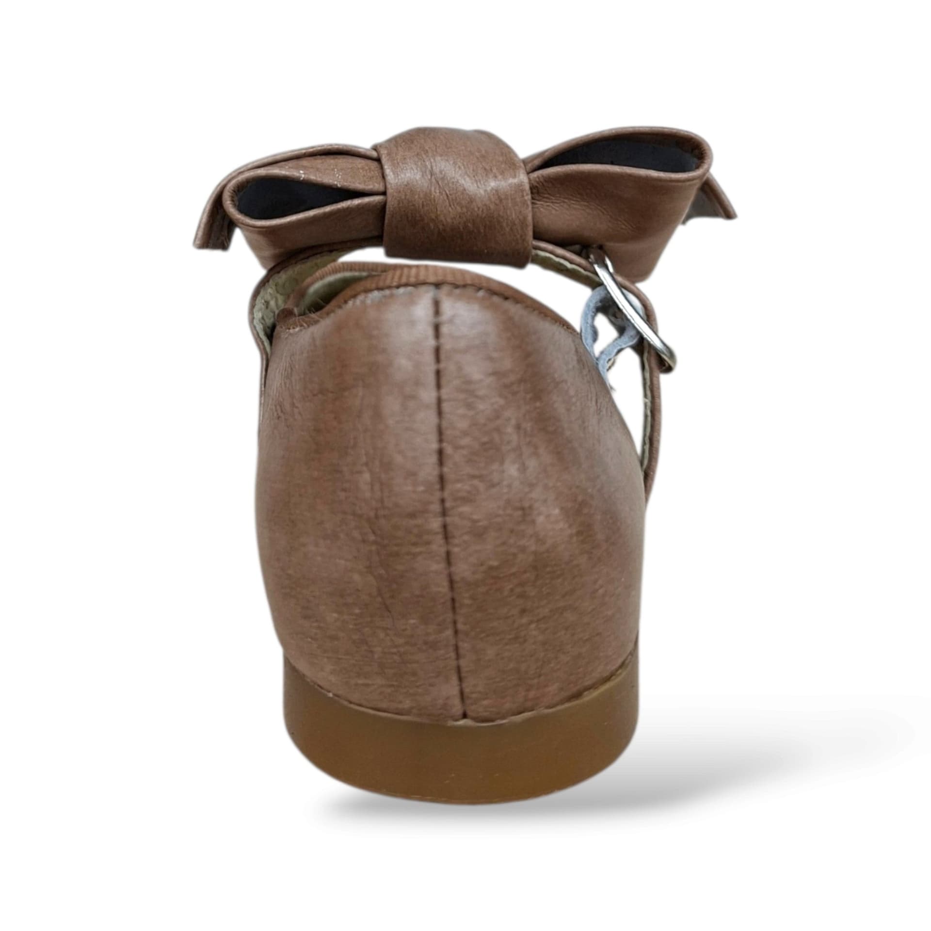Panyno B2601 Ballerina Bambolina Bambina Beige | Pelle Morbida Naturale Fiocco Estraibile Fibbia Elegante Delicata Versatile Scuola | Taglie 24-29 | Scarpetteria Gica - 3