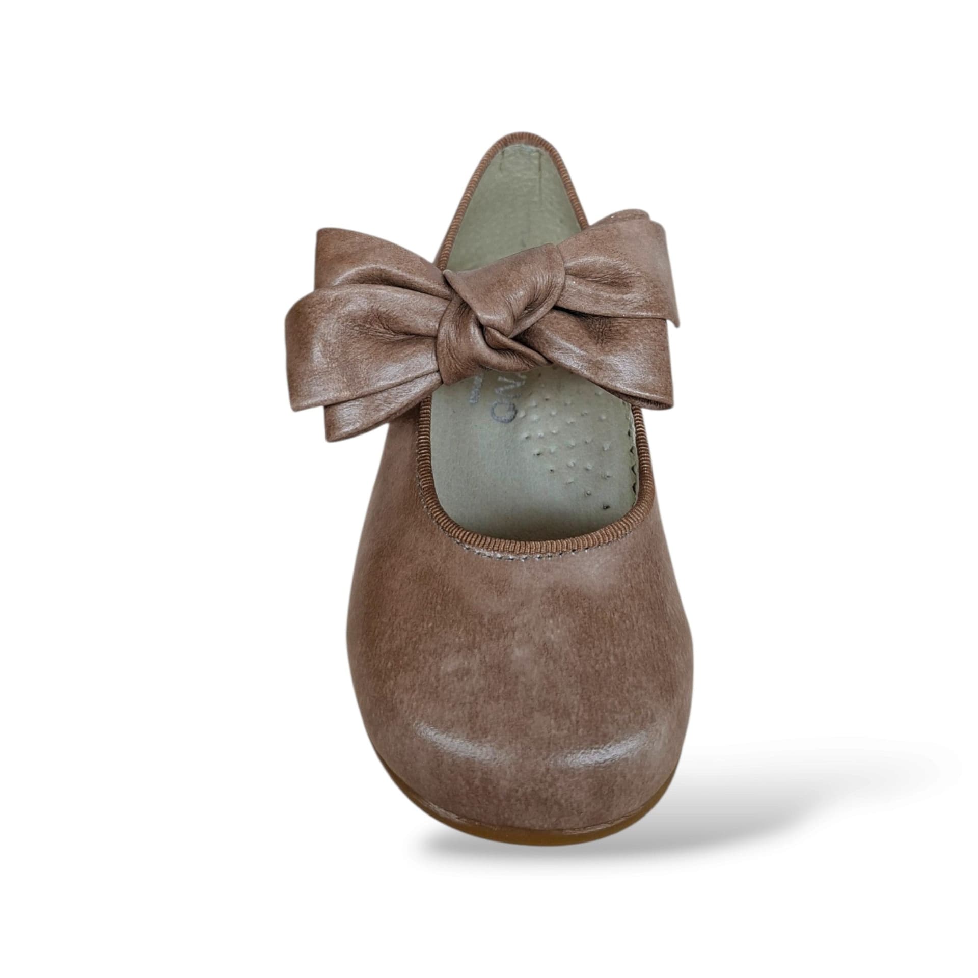 Panyno B2601 Ballerina Bambolina Bambina Beige | Pelle Morbida Naturale Fiocco Estraibile Fibbia Elegante Delicata Versatile Scuola | Taglie 24-29 | Scarpetteria Gica - 4