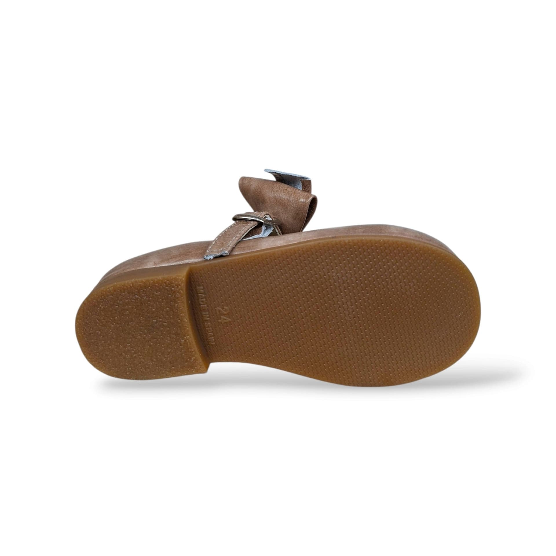 Panyno B2601 Ballerina Bambolina Bambina Beige | Pelle Morbida Naturale Fiocco Estraibile Fibbia Elegante Delicata Versatile Scuola | Taglie 24-29 | Scarpetteria Gica - 5