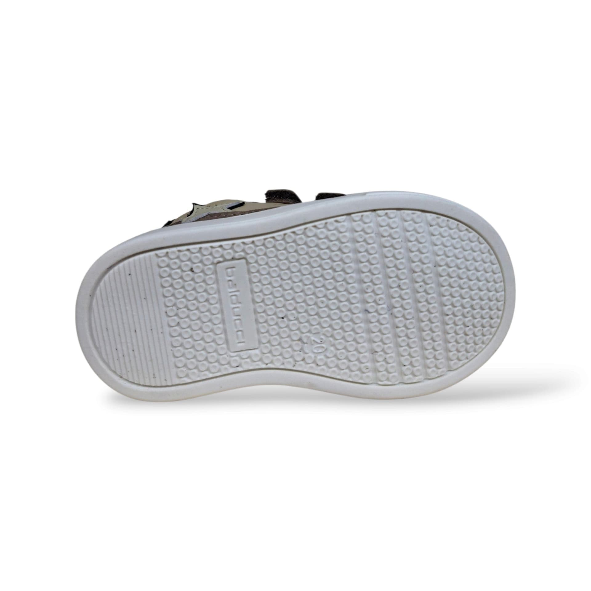 Balducci Cita 7487 Primi Passi Bambini Tortora Beige | Pelle e Suede Morbido Velcro Linea Soft Made in Italy Unisex Naturale Artigianale Crescita Sana | Taglie 20-26 | Scarpetteria Gica - 5