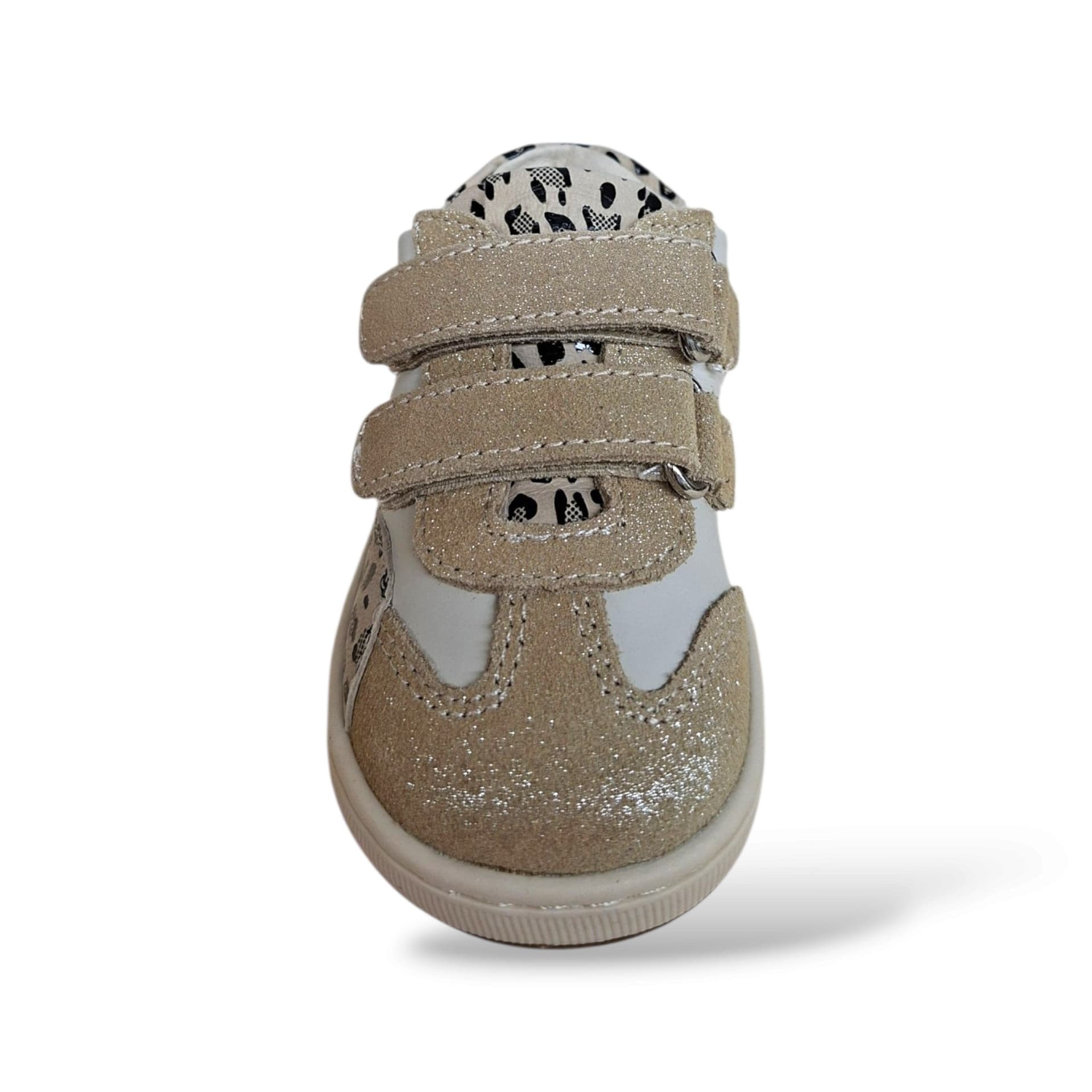 Balducci Cita 7456 Primi Passi Bambina Beige Platino Maculato | Vera Pelle Animal Print Velcro Linea Soft Made in Italy Fashion Glamour Originale Artigianale | Taglie 19-24 | Scarpetteria Gica - 4