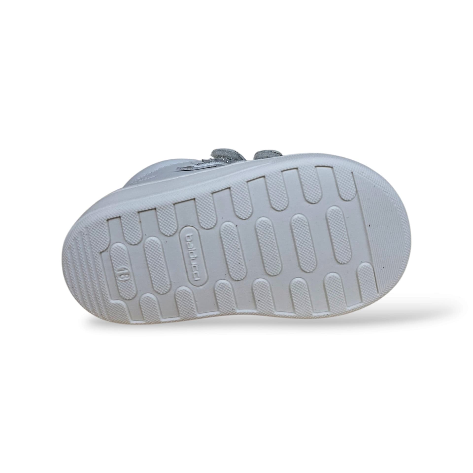 Balducci Cita 6642 Primi Passi Bambina Bianco Argento | Vera Pelle Luminosa Pura Velcro Linea Soft Made in Italy Iconica Battesimo Cerimonia Elegante | Taglie 18-24 | Scarpetteria Gica - 5