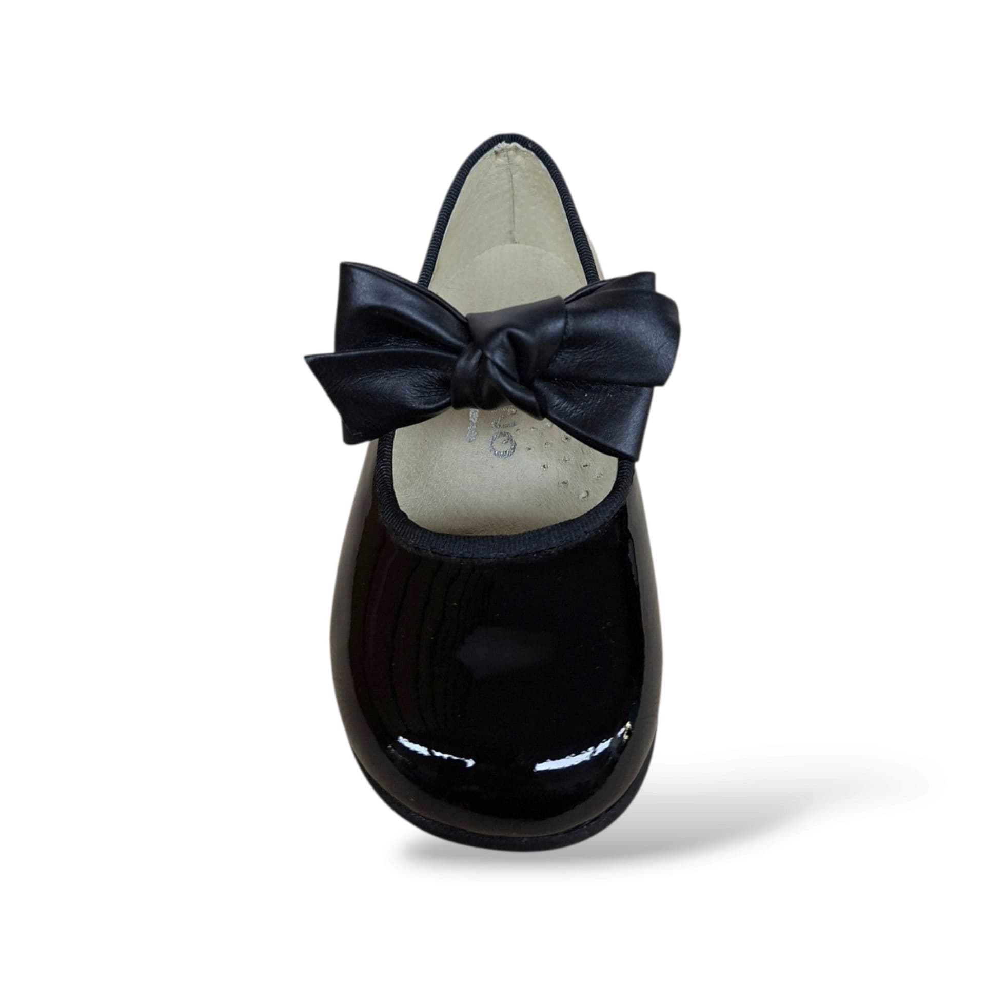 Panyno B2601 Ballerina Bambolina Bambina Nero | Vernice Lucida Fiocco Estraibile Fibbia Elegante Classica Cerimonia | Taglie 24-29 | Scarpetteria Gica - 4