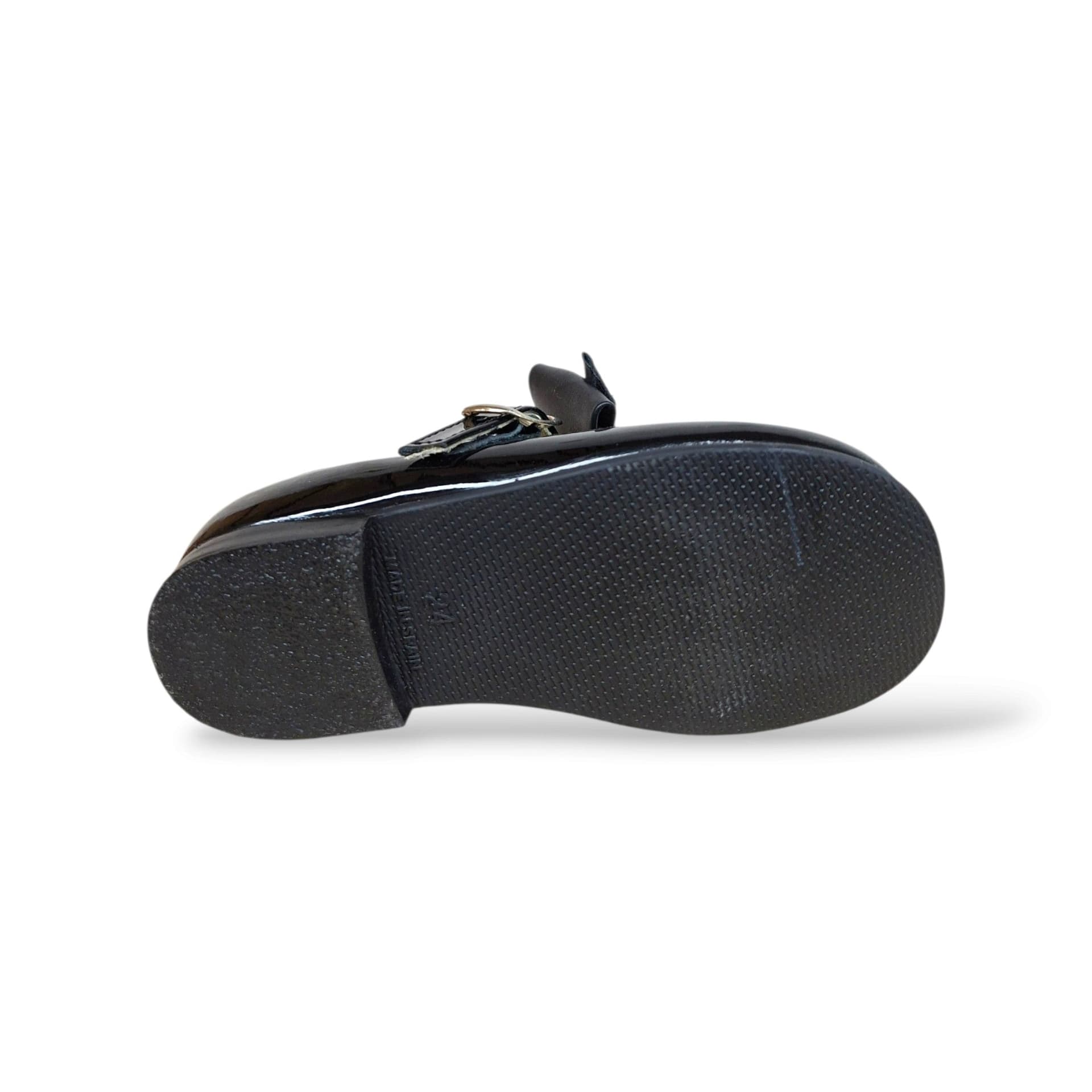 Panyno B2601 Ballerina Bambolina Bambina Nero | Vernice Lucida Fiocco Estraibile Fibbia Elegante Classica Cerimonia | Taglie 24-29 | Scarpetteria Gica - 5