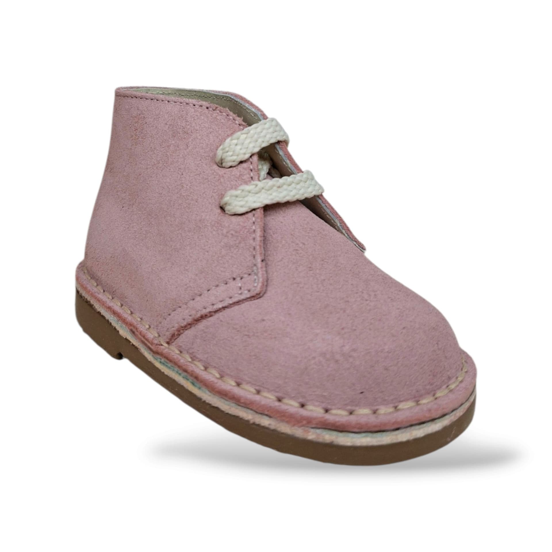 Panyno B3533 Polacchino Bambina Cipria | Suede Crosta Morbido Lacci Stile Clarks Romantico Delicato Sofisticato Scuola Passeggio | Taglie 19-27 | Scarpetteria Gica - 2