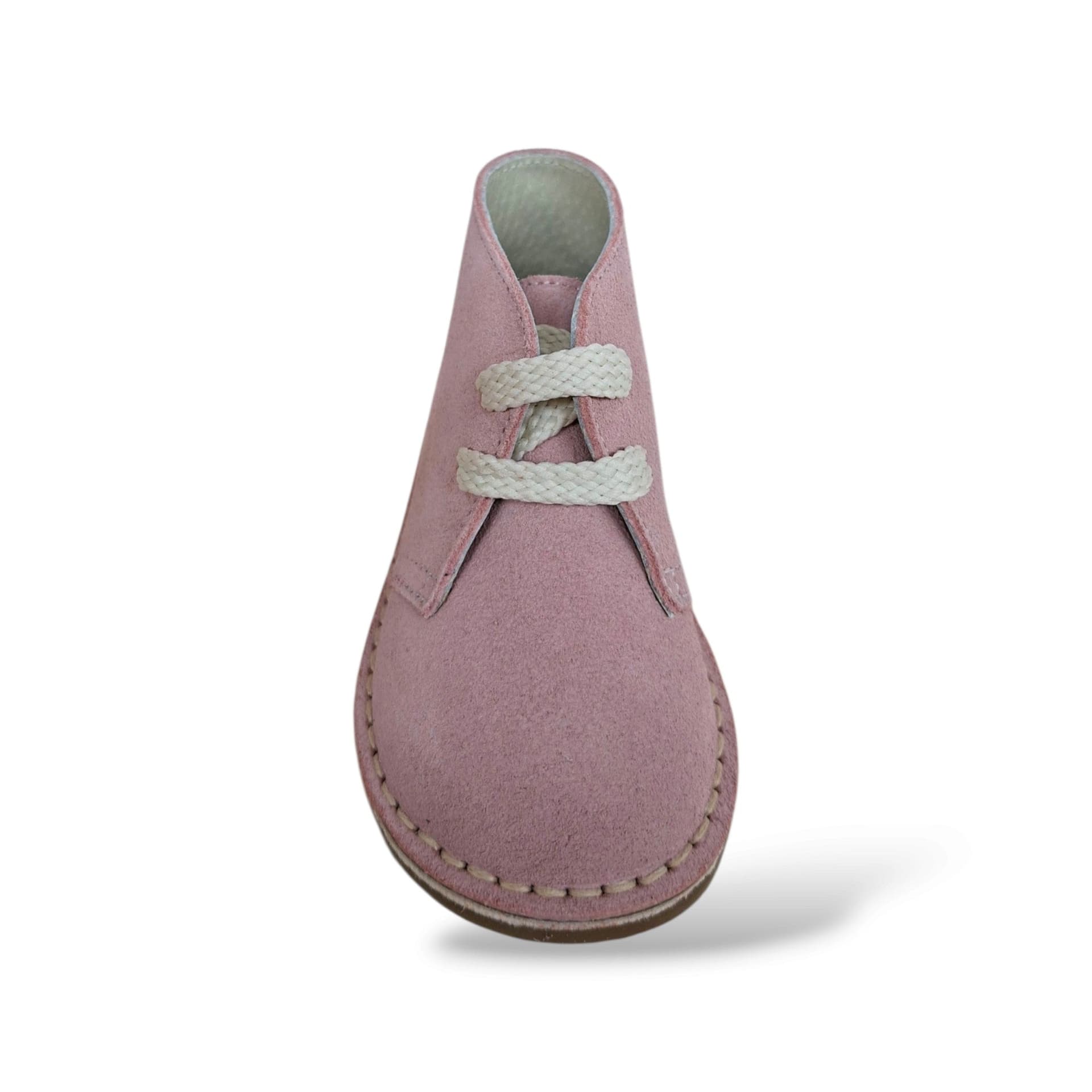 Panyno B3533 Polacchino Bambina Cipria | Suede Crosta Morbido Lacci Stile Clarks Romantico Delicato Sofisticato Scuola Passeggio | Taglie 19-27 | Scarpetteria Gica - 4