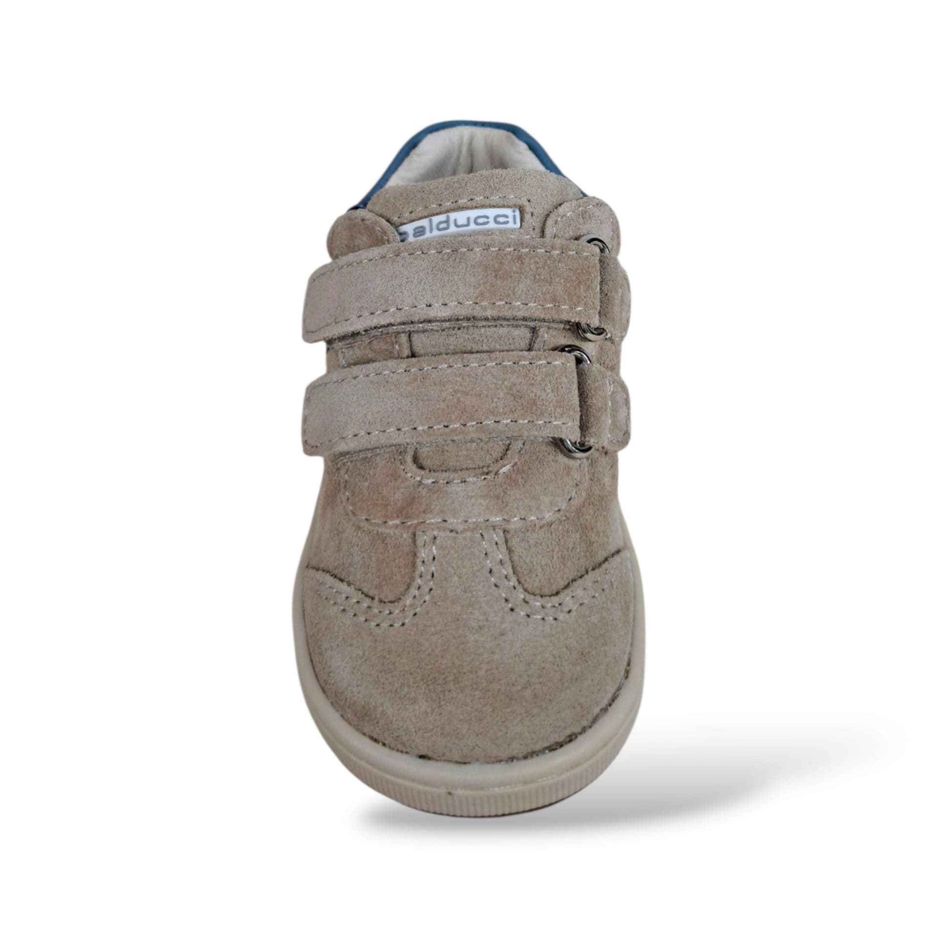 Balducci Cita 7462 Primi Passi Bambini Grigio Azzurro | Suede Morbidissimo Velcro Linea Soft Made in Italy Unisex Contemporaneo Fresco Artigianale Crescita Naturale | Taglie 19-24 | Scarpetteria Gica - 4