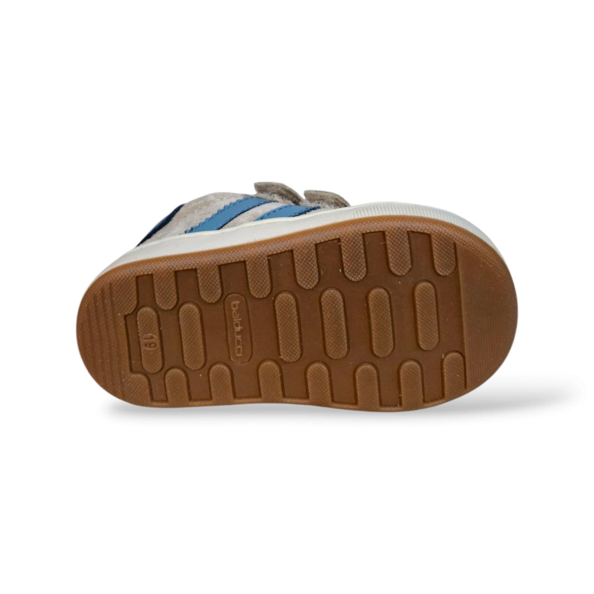 Balducci Cita 7462 Primi Passi Bambini Grigio Azzurro | Suede Morbidissimo Velcro Linea Soft Made in Italy Unisex Contemporaneo Fresco Artigianale Crescita Naturale | Taglie 19-24 | Scarpetteria Gica - 5
