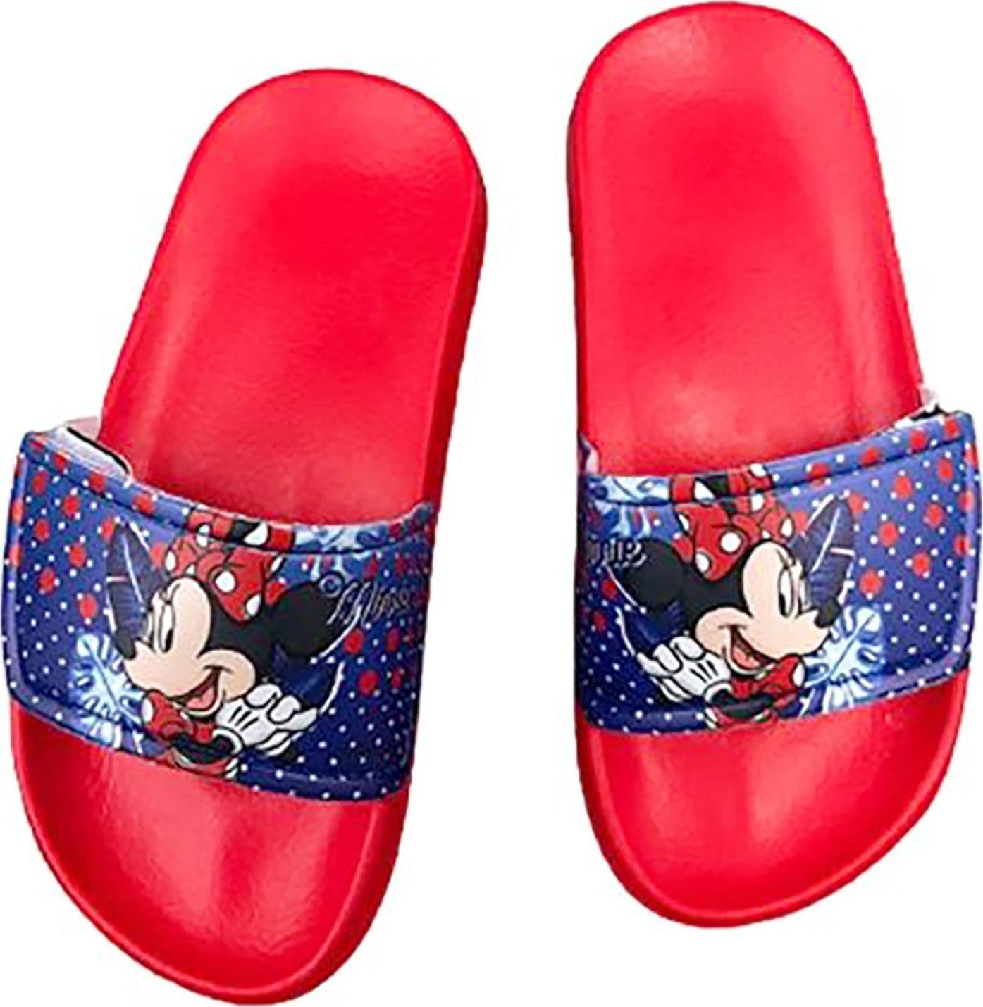 Ciabatte Minnie dal 25 al 35 Blu e Rosso - 4
