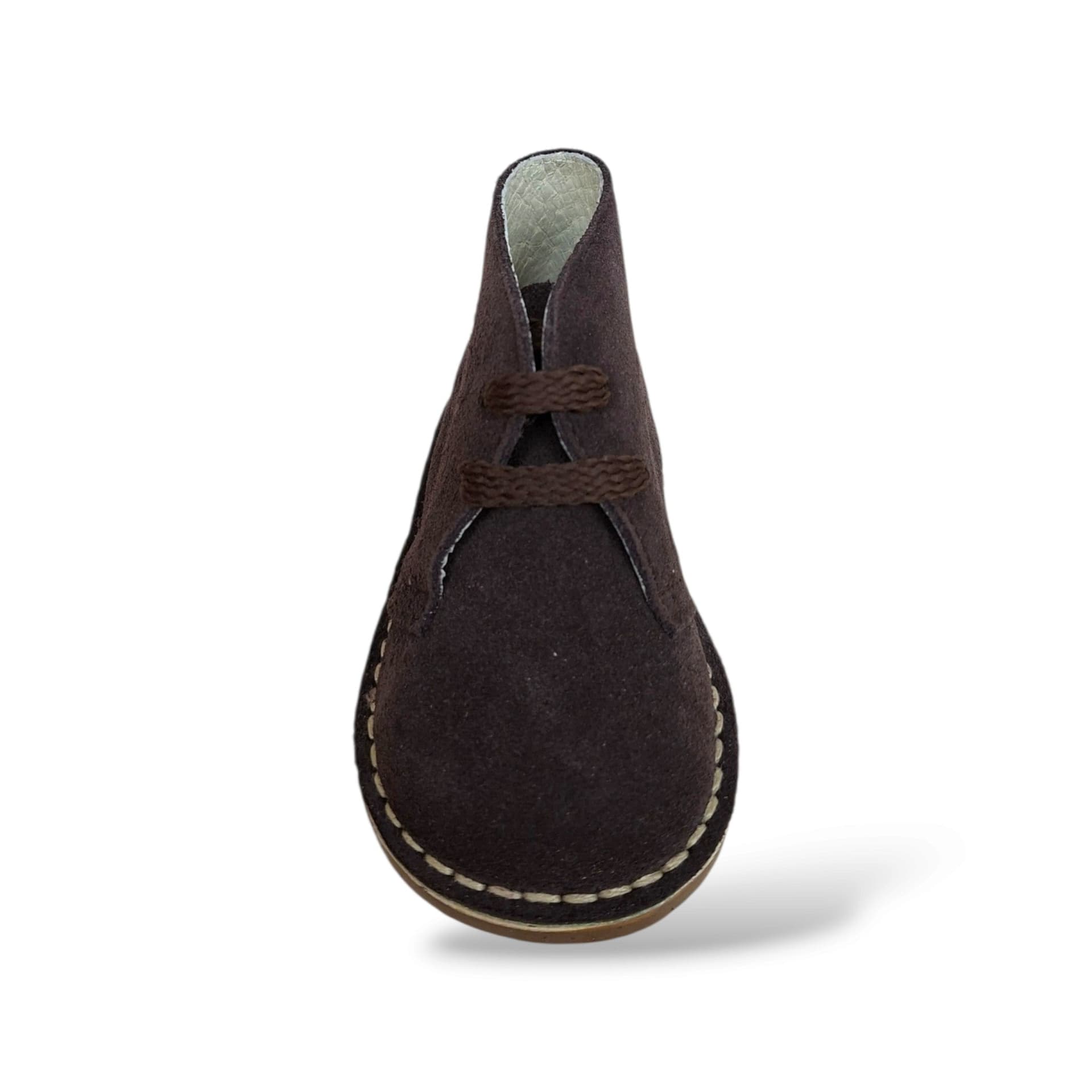 Panyno B2920 Polacchino Bambini Marrone | Suede Crosta Morbido Lacci Stile Clarks Unisex Elegante Versatile Scuola | Taglie 19-27 | Scarpetteria Gica - 4