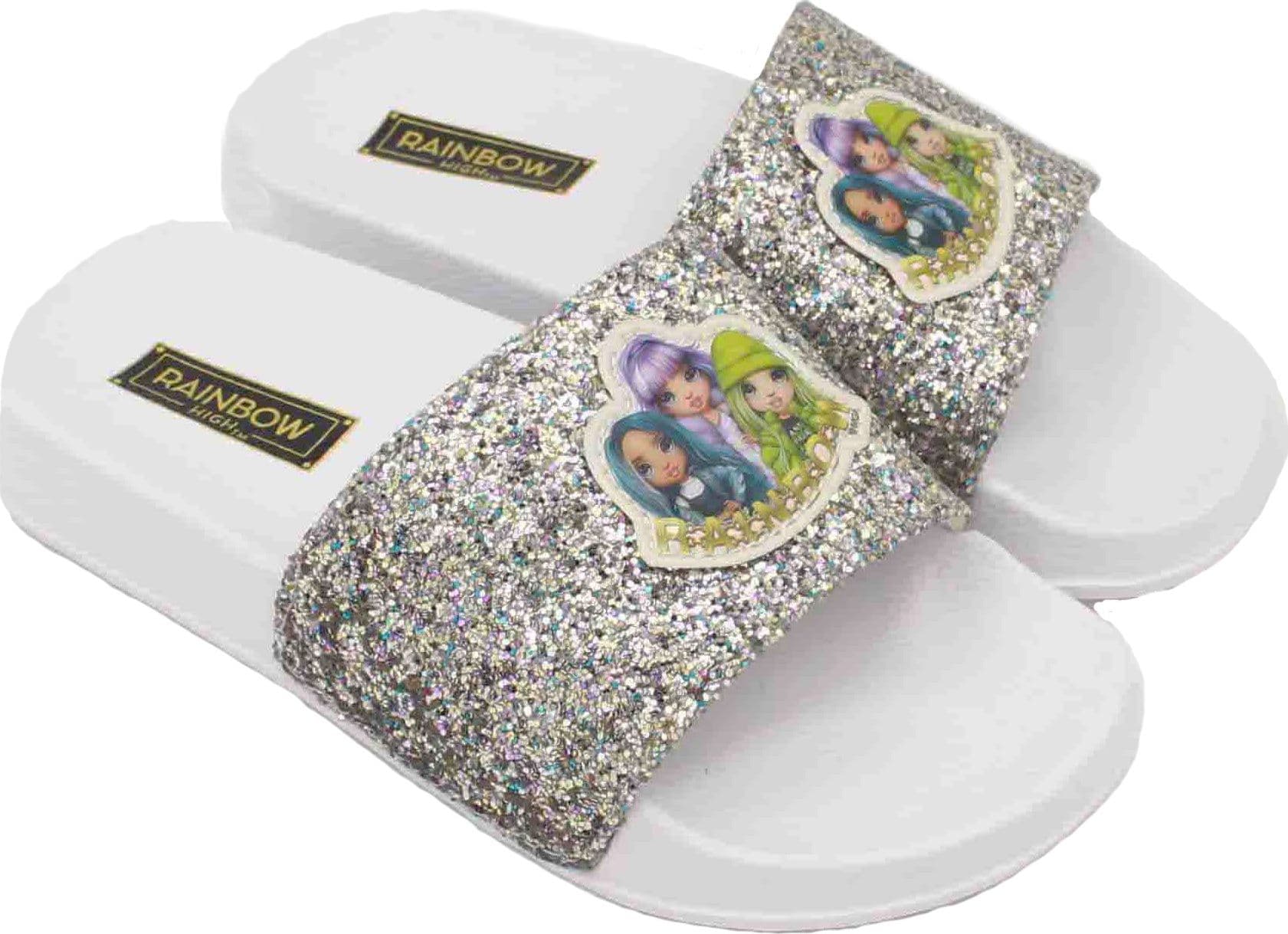 Ciabatte Rainbow High a fascia viola platino silver dal 26 al 35 - 3