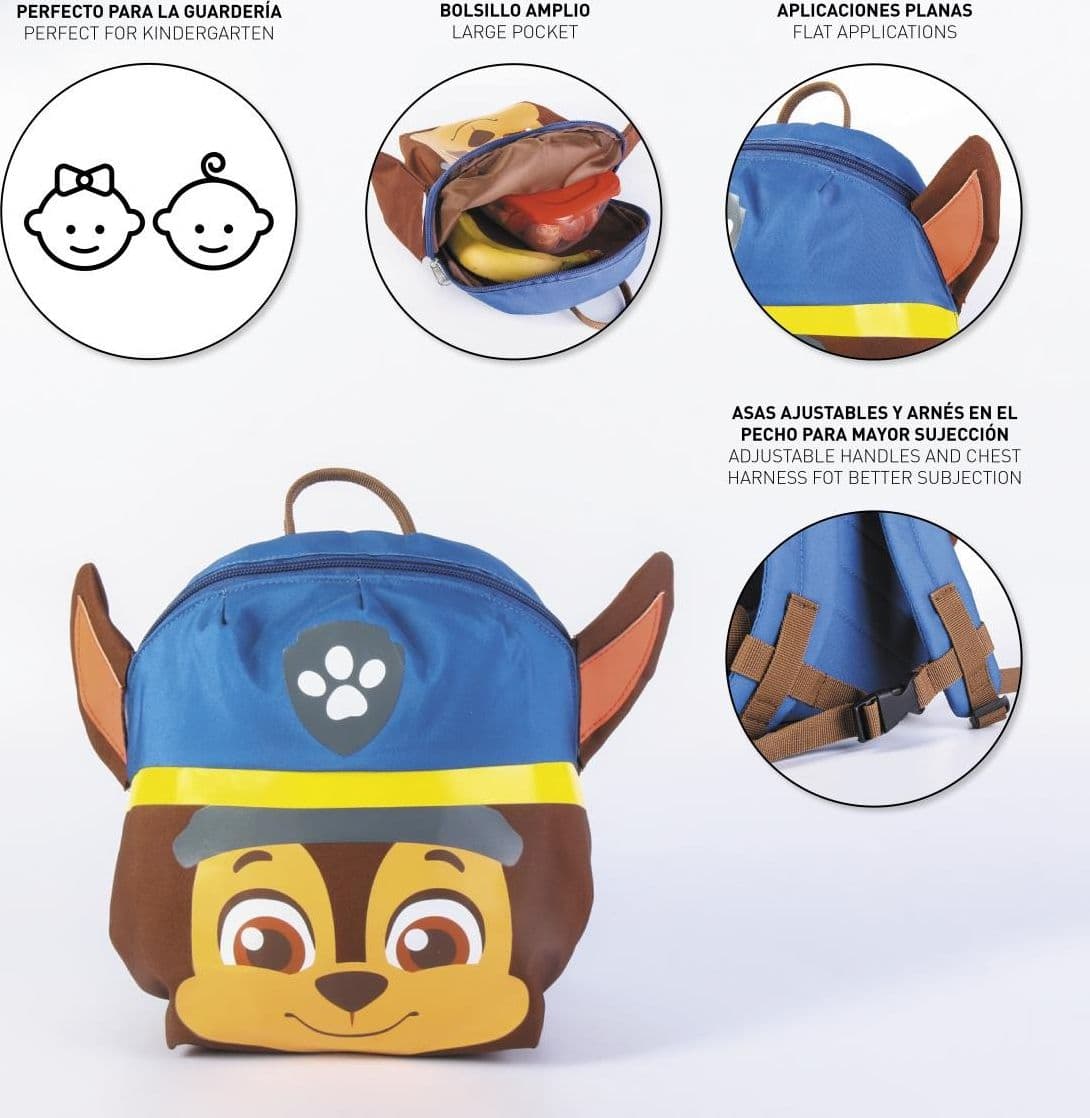 Zaino Paw Patrol asilo dimensione 25x20x9 cm - 5