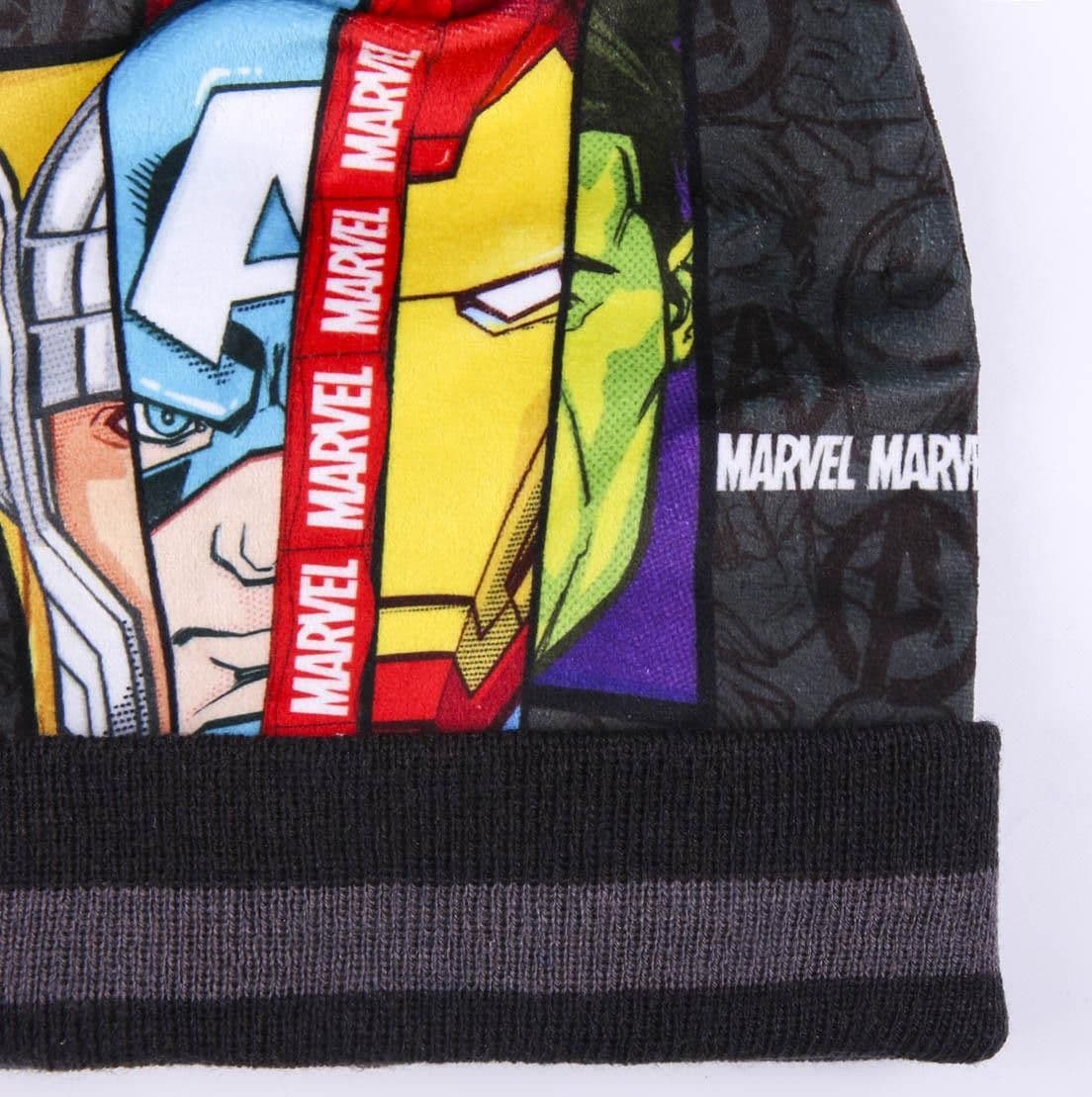 Cappello scaldacollo guantini Avengers veste da 3 a 7 anni Inverno - 8