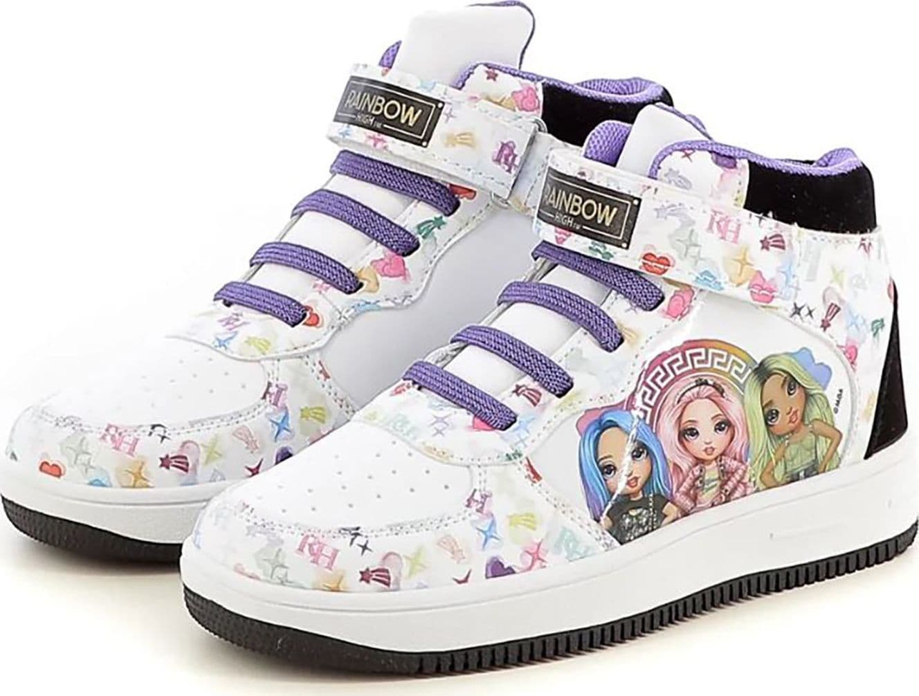 Scarpe Rainbow High Bianco Numeri dal 26 al 33 novità Omaggio Due pennarelli Inverno 23 - 2