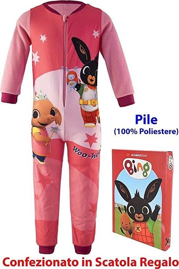 Pigiama intero Bing in pile bambina Sula con scatola da 2 a 6 anni-2 - 3