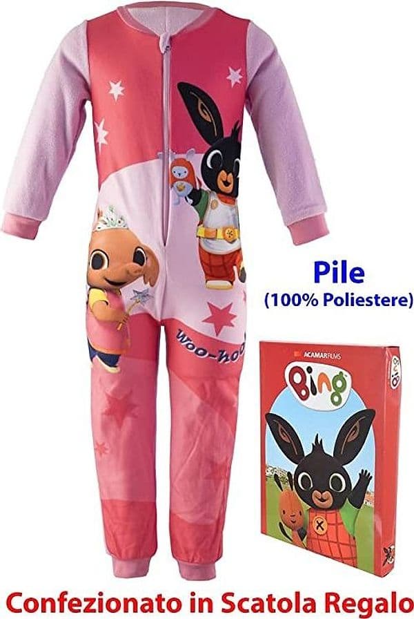 Pigiama intero Bing in pile bambina Sula con scatola da 2 a 6 anni-2 - 4
